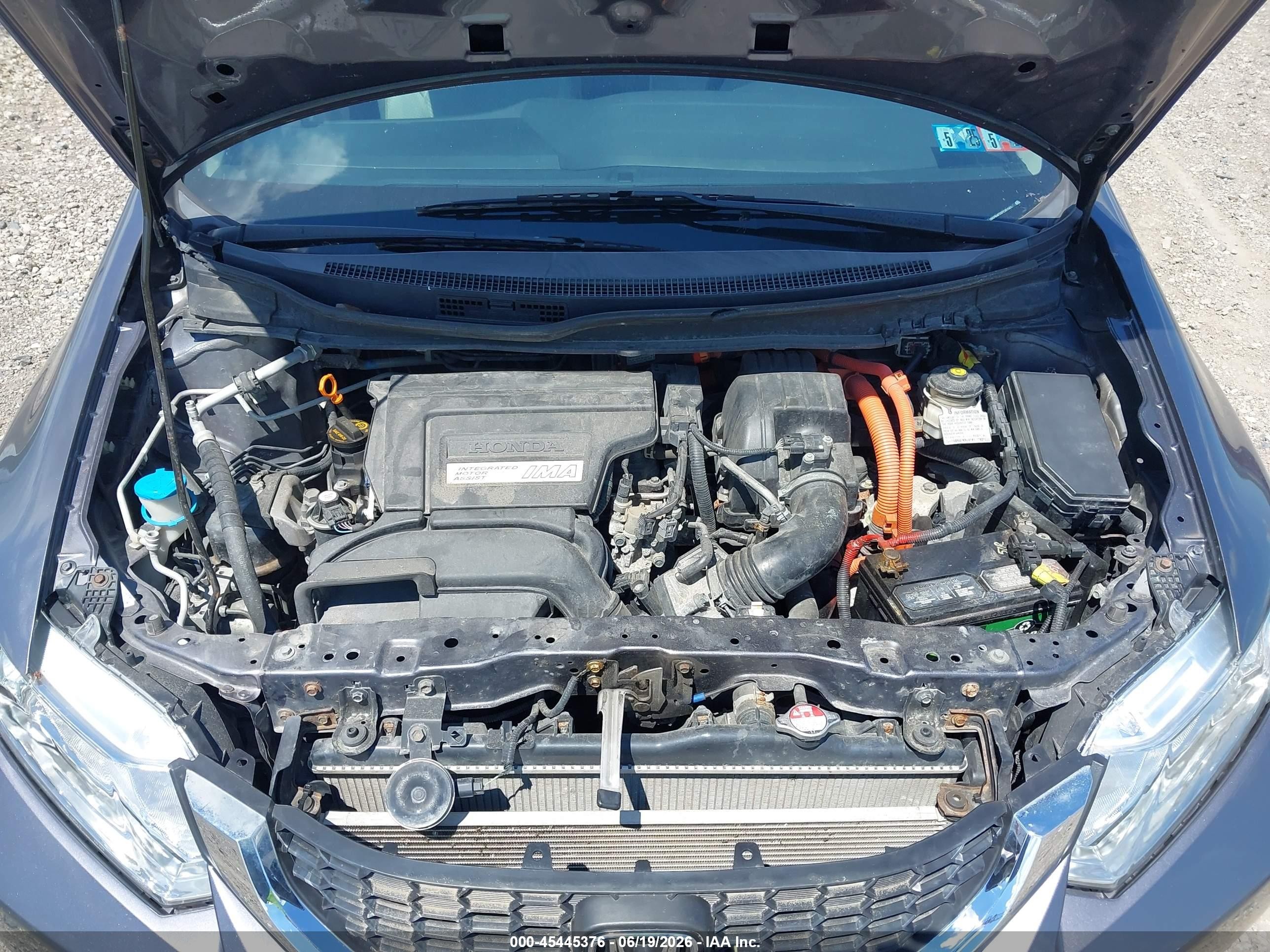 2015 Honda Civic Hybrid   Gray vin: 19XFB4F25FE201543