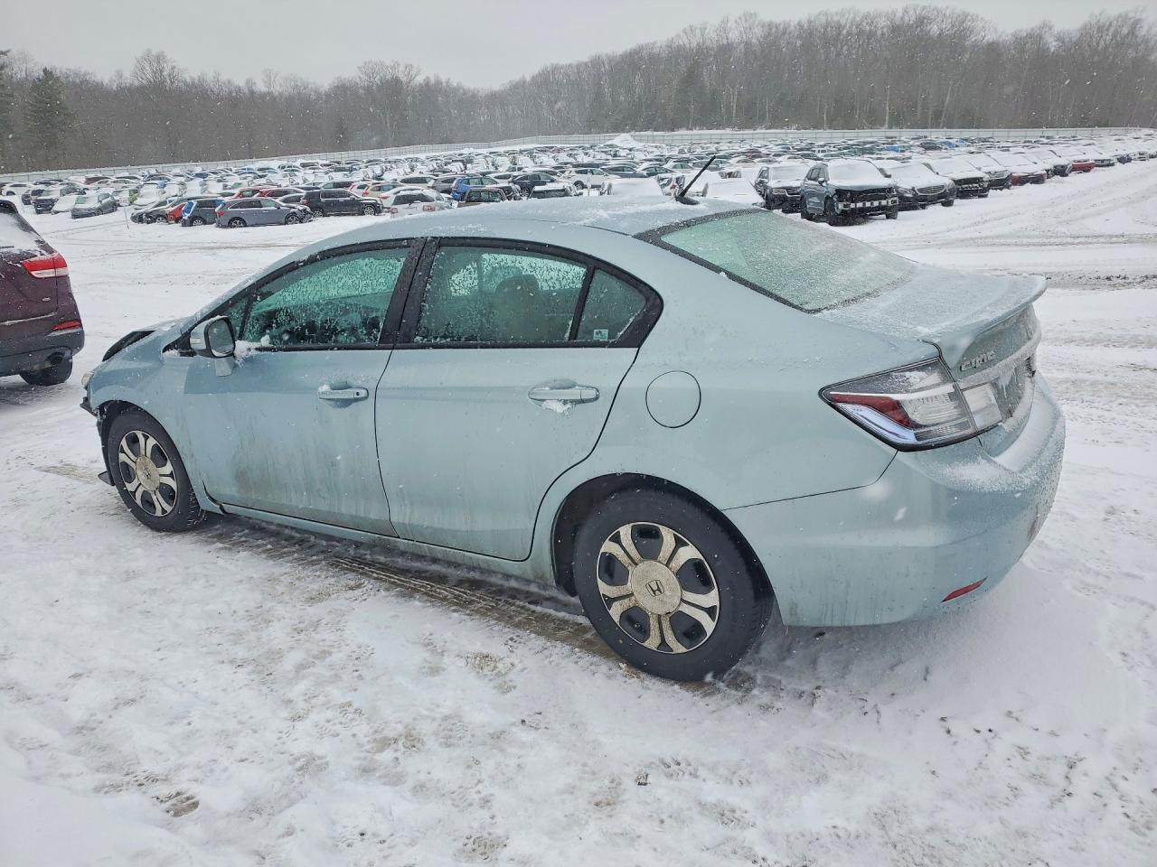 2013 Honda Civic Hybrid Green vin: 19XFB4F26DE201662