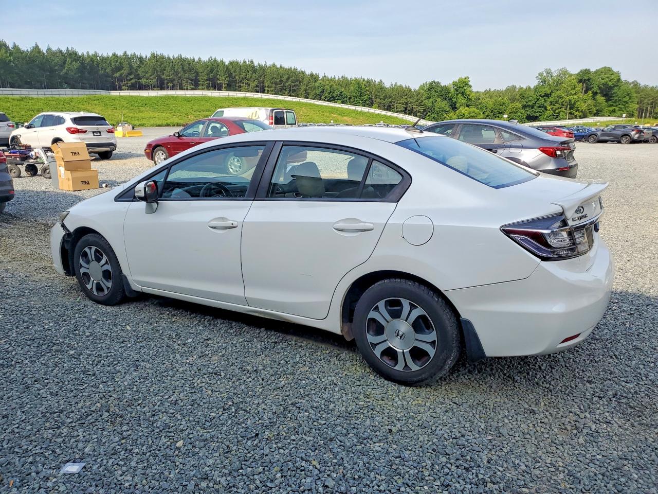 2013 Honda Civic Hybrid White vin: 19XFB4F26DE203444