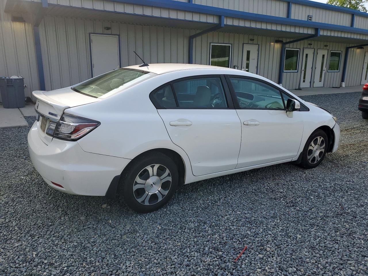 2013 Honda Civic Hybrid White vin: 19XFB4F26DE203444
