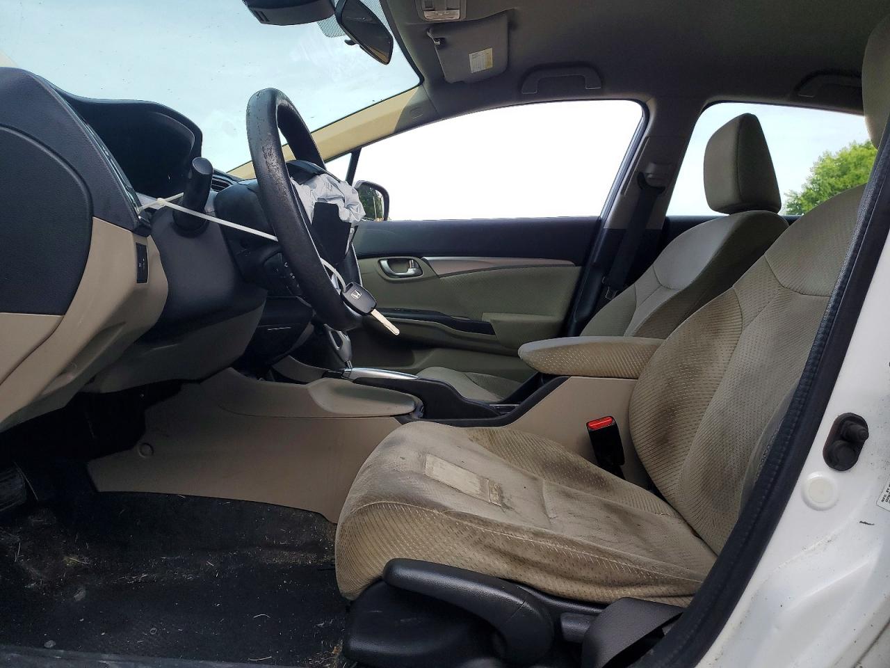 2013 Honda Civic Hybrid White vin: 19XFB4F26DE203444