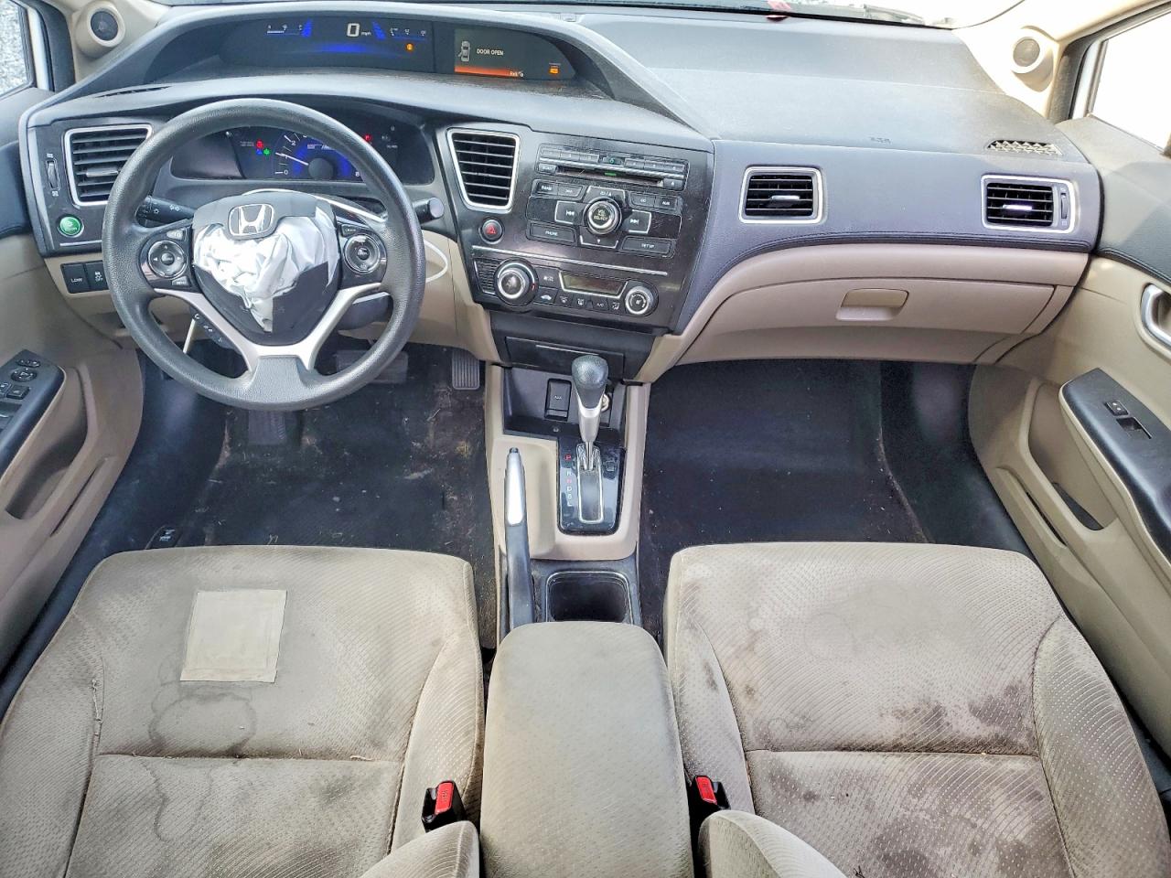 2013 Honda Civic Hybrid White vin: 19XFB4F26DE203444