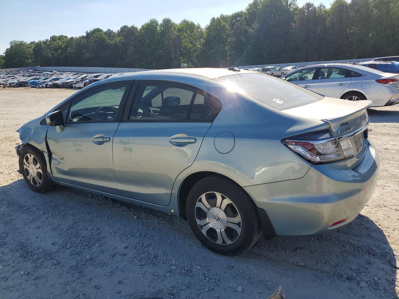 2014 Honda Civic Hybrid Silver vin: 19XFB4F26EE000085