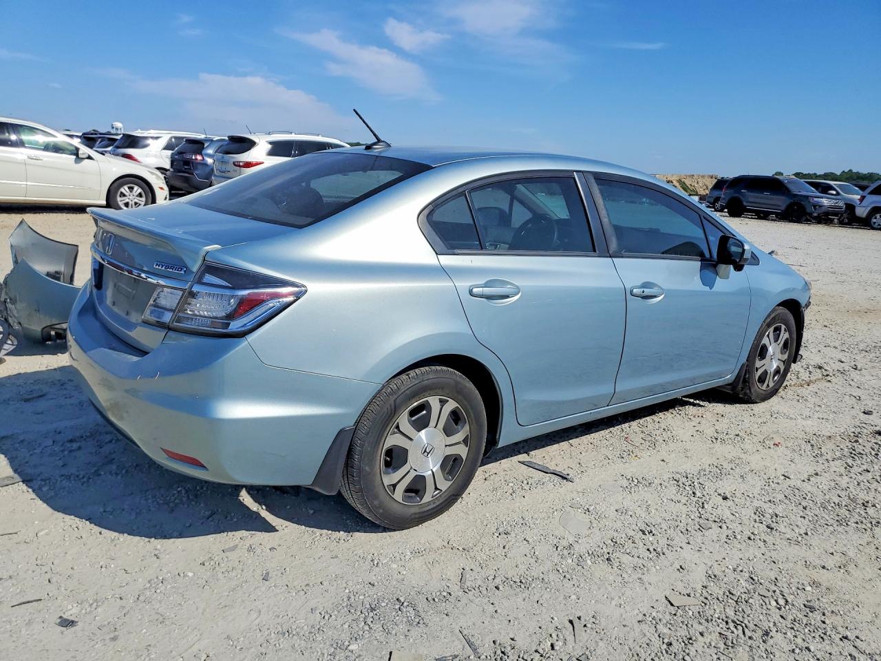 2014 Honda Civic Hybrid Silver vin: 19XFB4F26EE000085