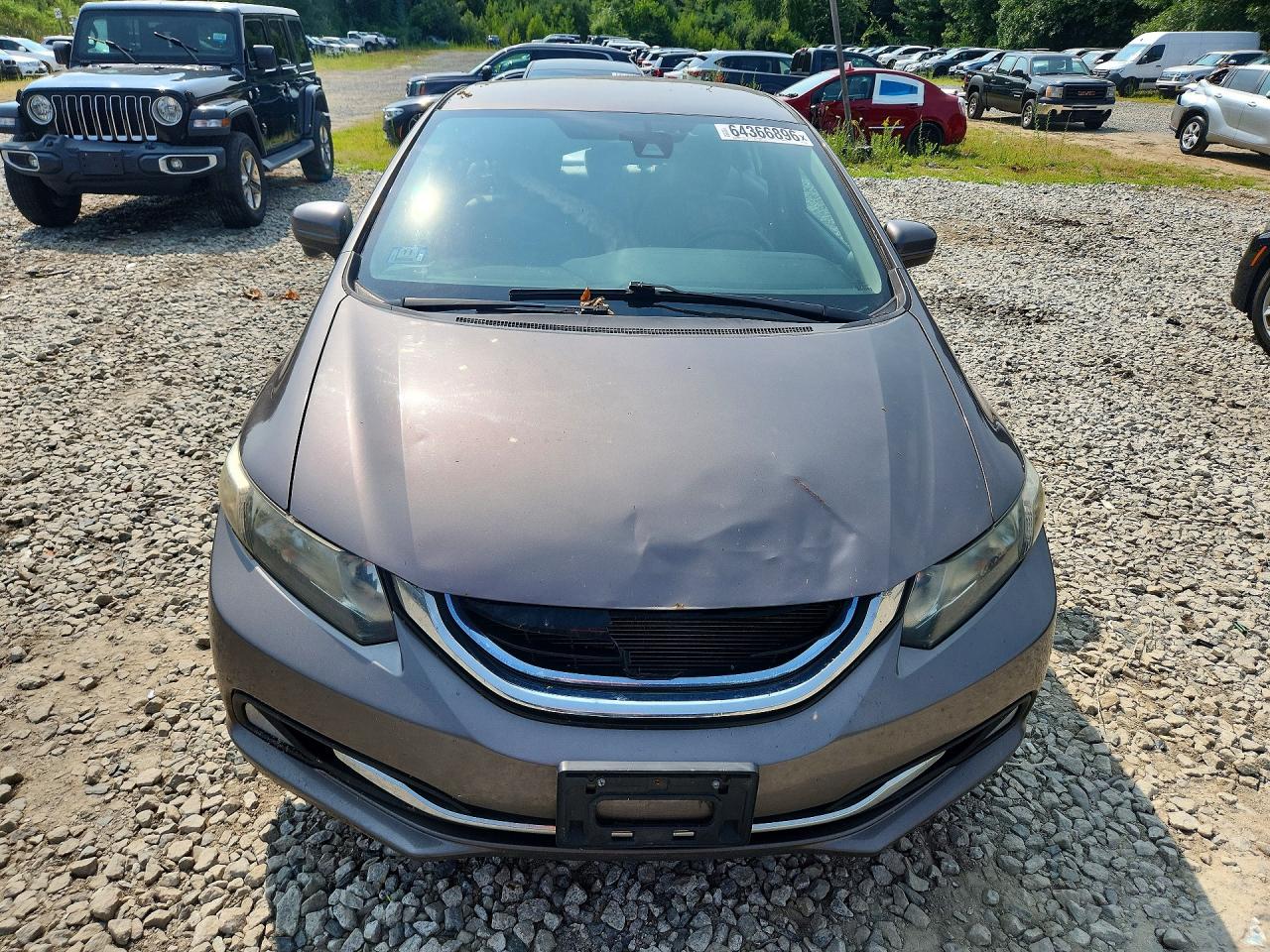 2014 Honda Civic Hybrid Gray vin: 19XFB4F26EE200660