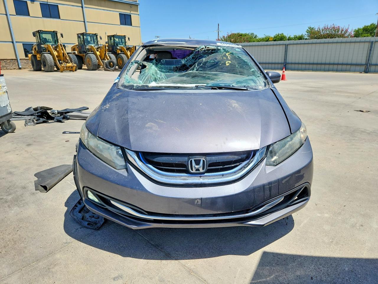 2015 Honda Civic Hybrid Gray vin: 19XFB4F26FE000508