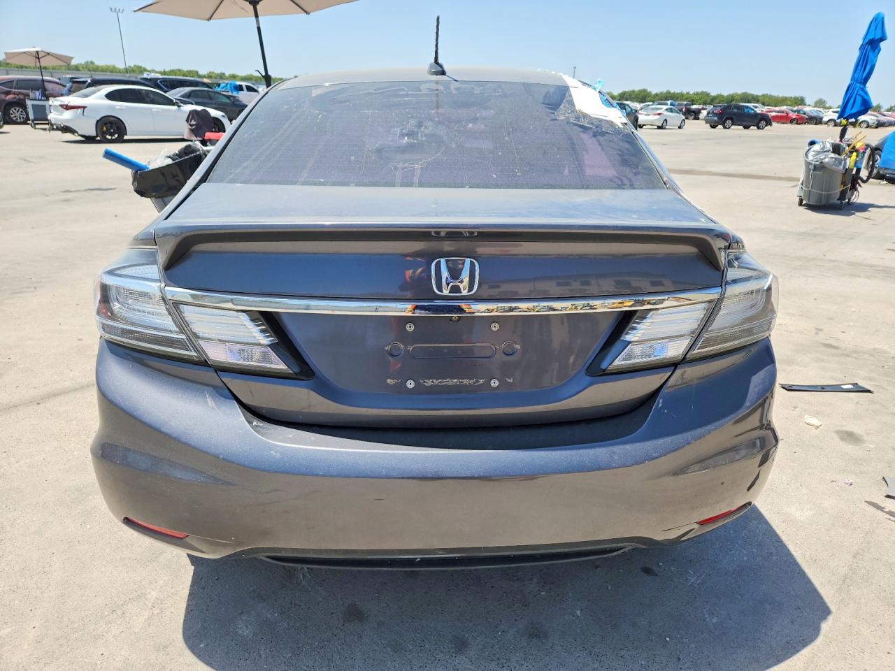 2015 Honda Civic Hybrid Gray vin: 19XFB4F26FE000508