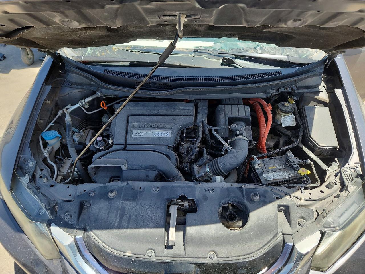 2015 Honda Civic Hybrid Gray vin: 19XFB4F26FE000508