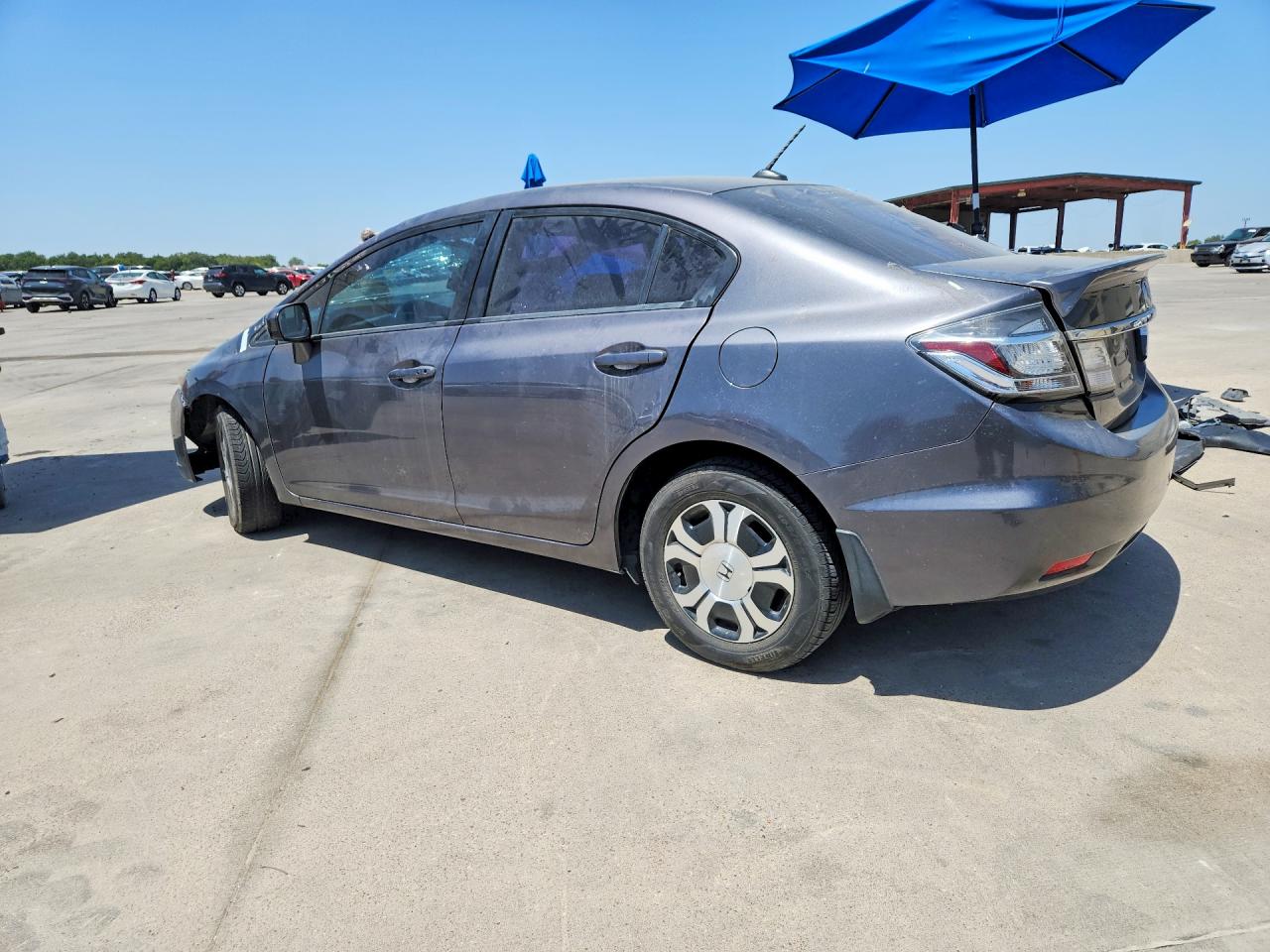 2015 Honda Civic Hybrid Gray vin: 19XFB4F26FE000508