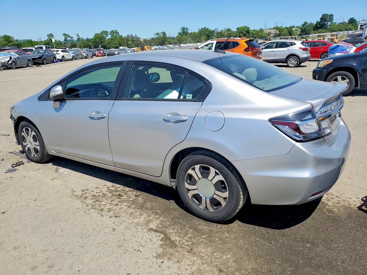 2013 Honda Civic Hybrid Silver vin: 19XFB4F27DE001633
