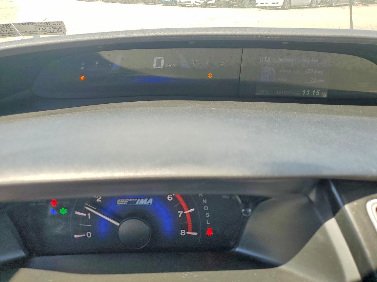 2013 Honda Civic Hybrid Silver vin: 19XFB4F27DE001633