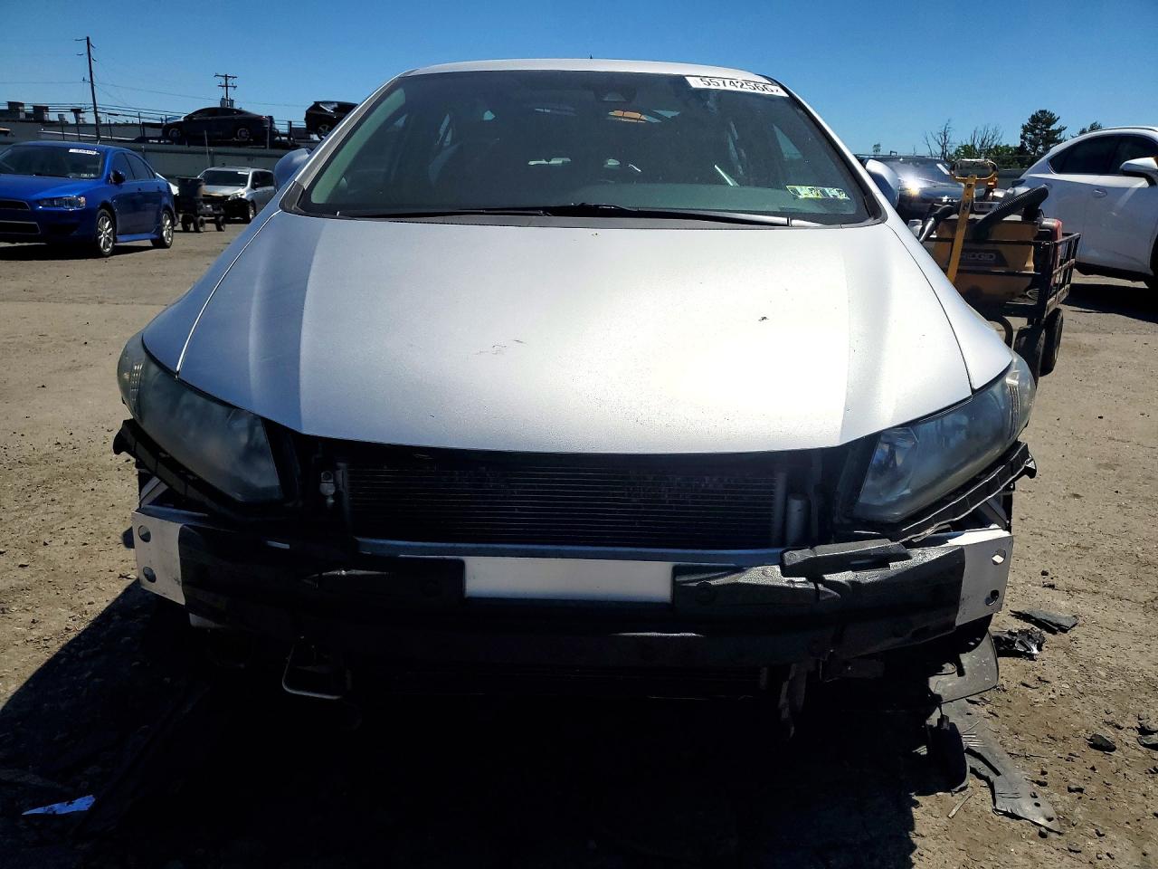2013 Honda Civic Hybrid Silver vin: 19XFB4F27DE001633