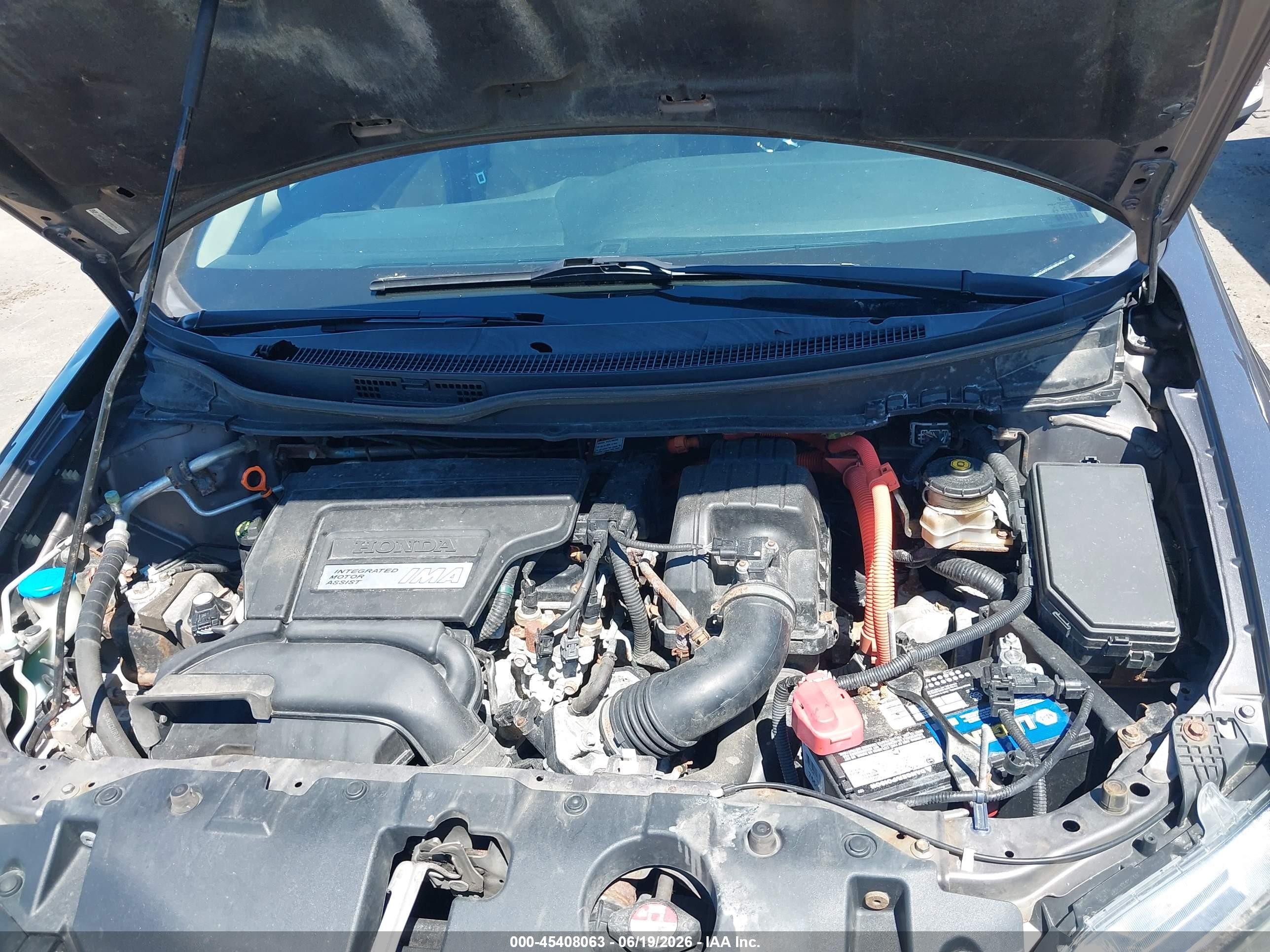 2013 Honda Civic Hybrid Gray vin: 19XFB4F27DE002104