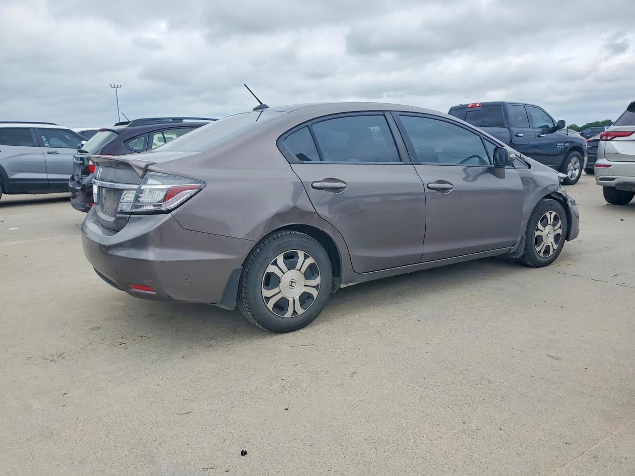 2013 Honda Civic Hybrid Gray vin: 19XFB4F27DE002524