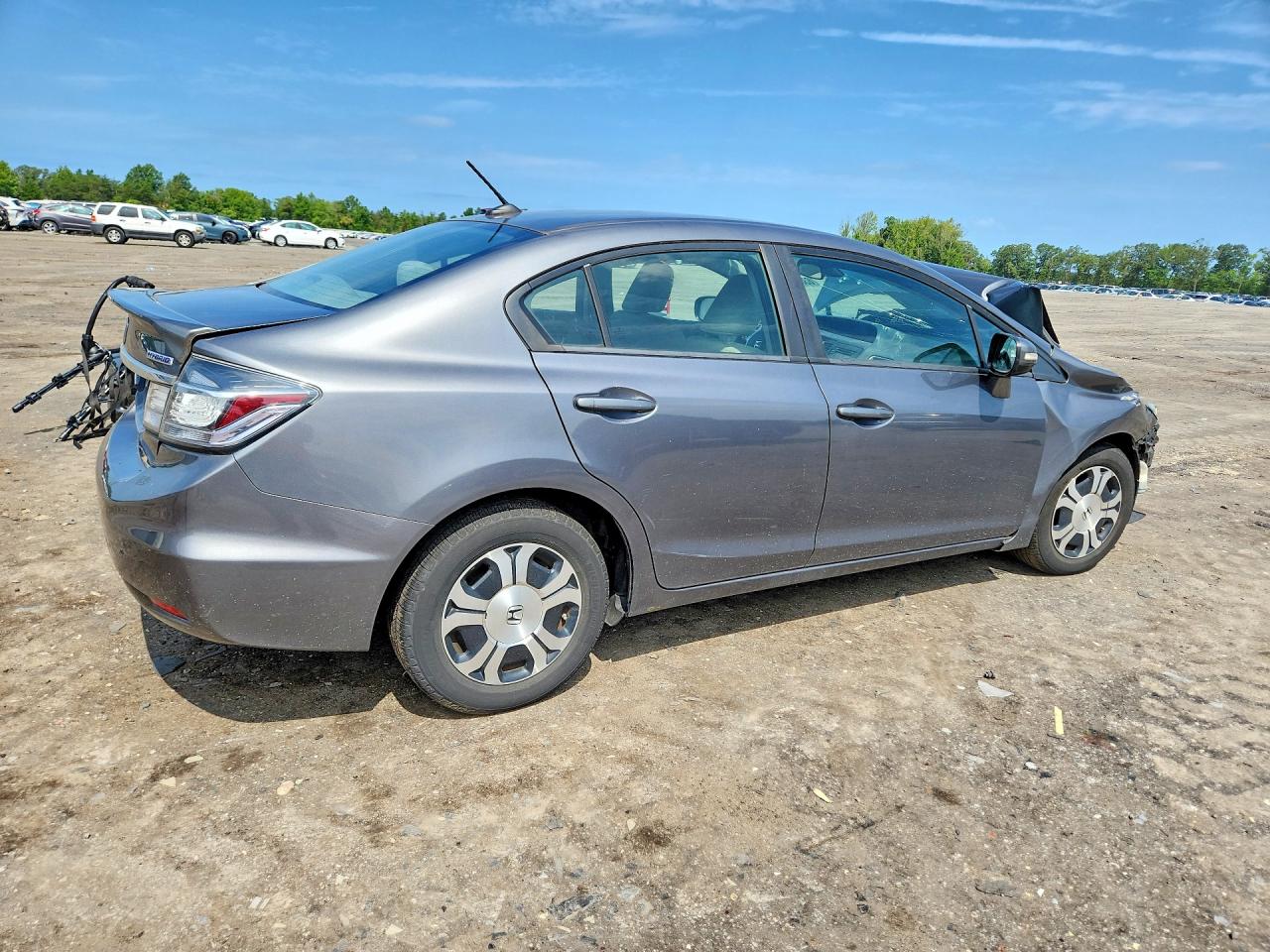 2013 Honda Civic Hybrid Gray vin: 19XFB4F27DE201539