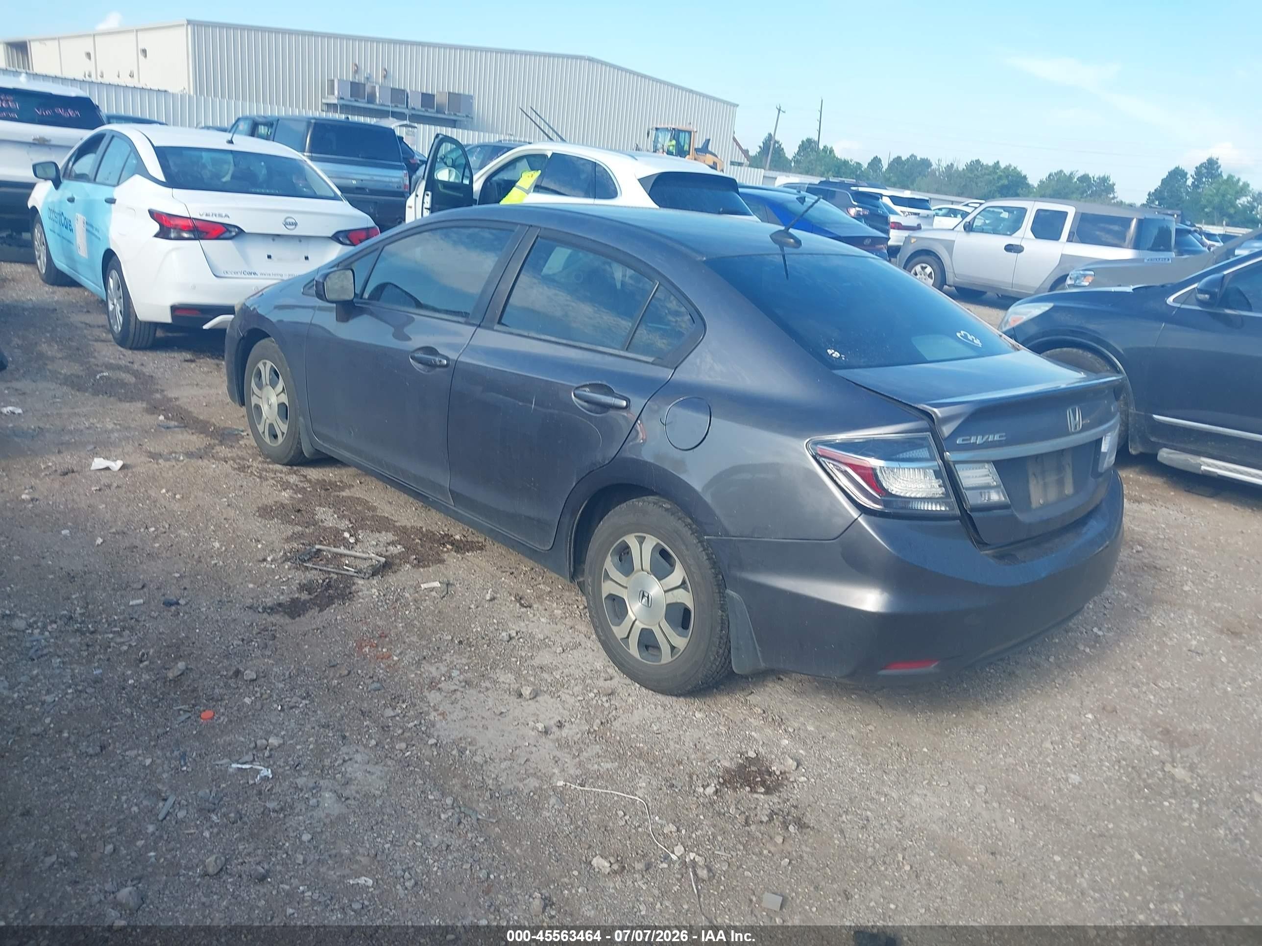 2014 Honda Civic Hybrid   Серый vin: 19XFB4F27EE000595