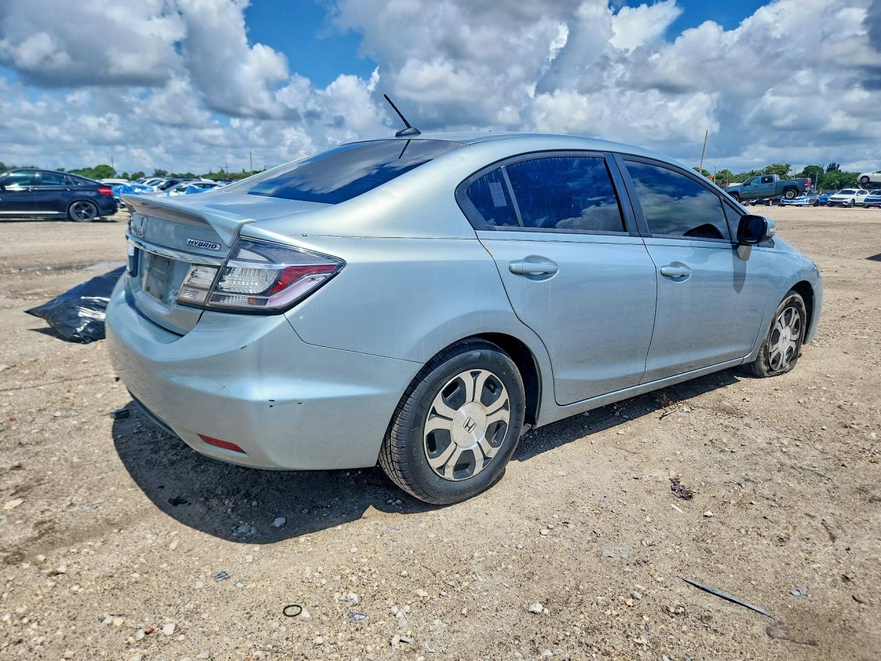 2013 Honda Civic Hybrid Бирюзовый vin: 19XFB4F28DE000300
