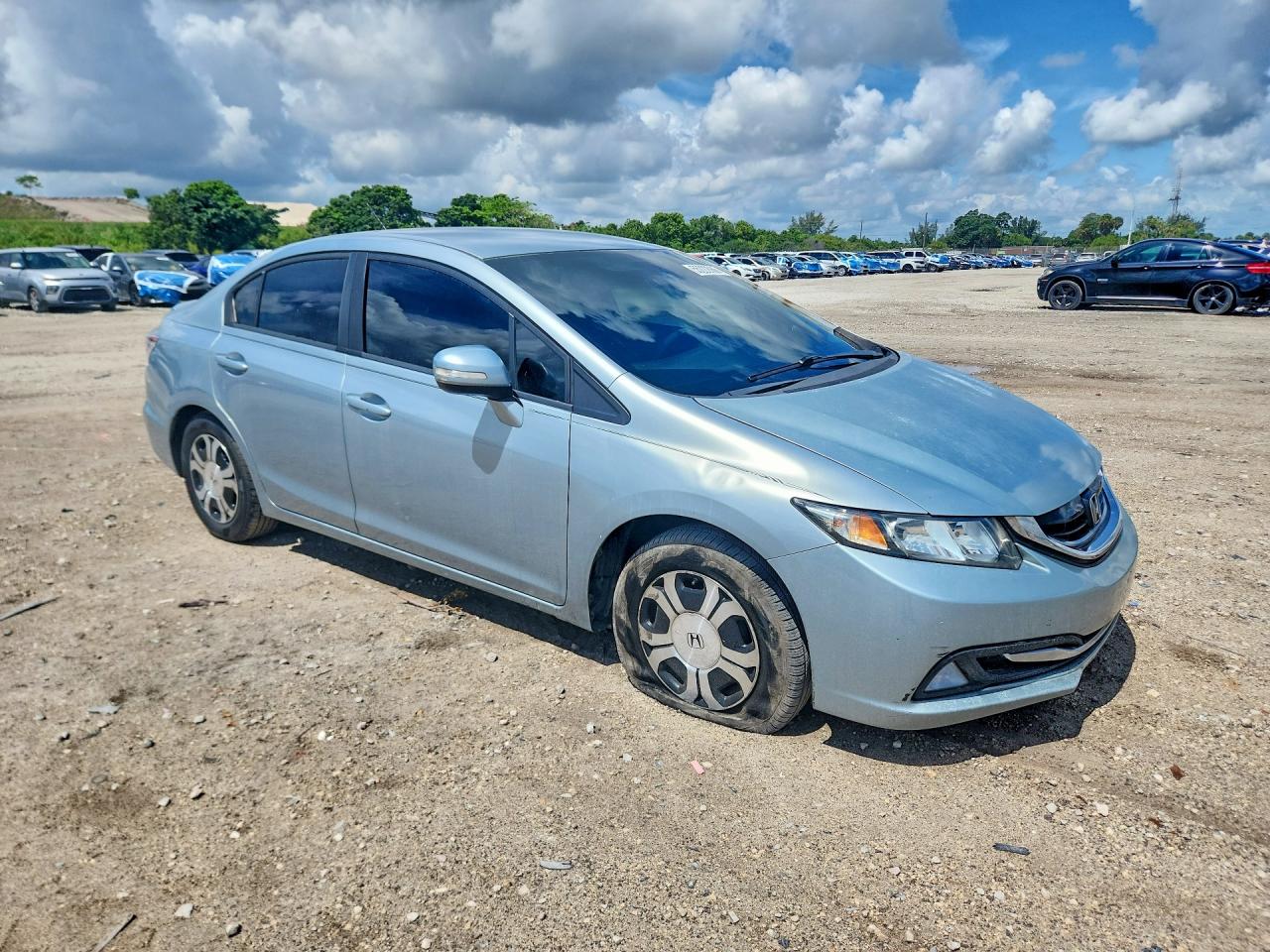 2013 Honda Civic Hybrid Бирюзовый vin: 19XFB4F28DE000300