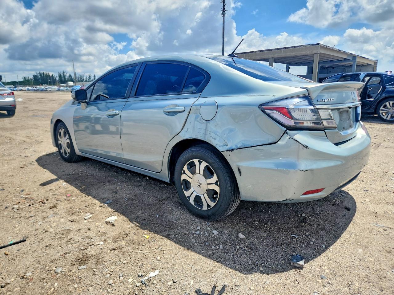 2013 Honda Civic Hybrid Бирюзовый vin: 19XFB4F28DE000300