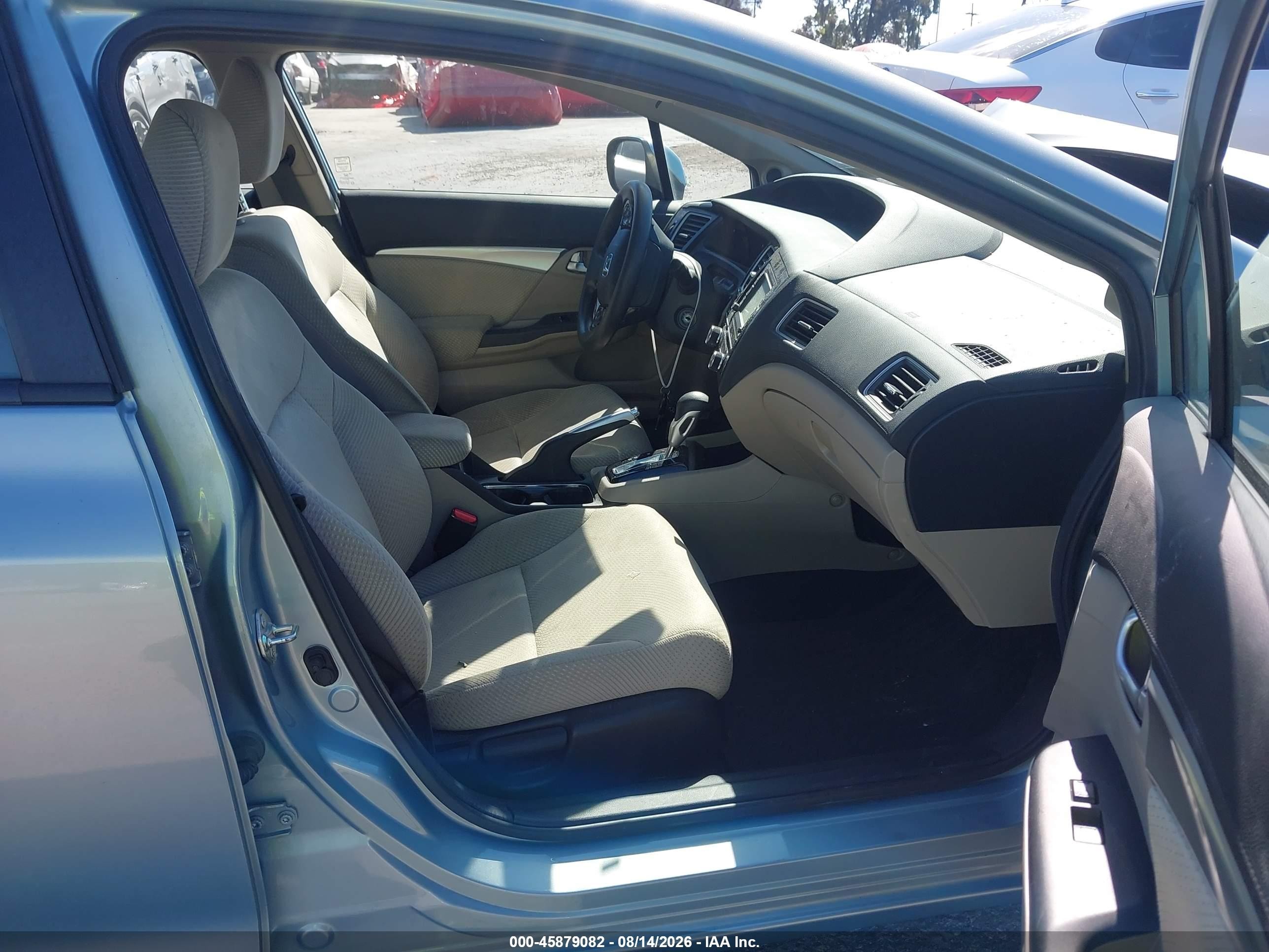 2013 Honda Civic Hybrid   Light Blue vin: 19XFB4F28DE200402