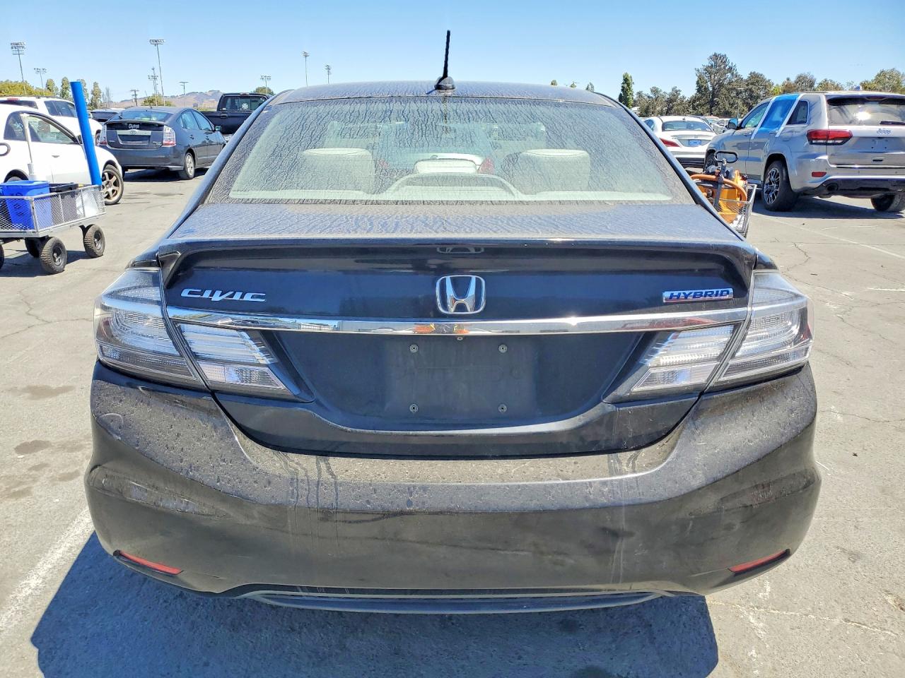 2013 Honda Civic Hybrid Black vin: 19XFB4F28DE201856