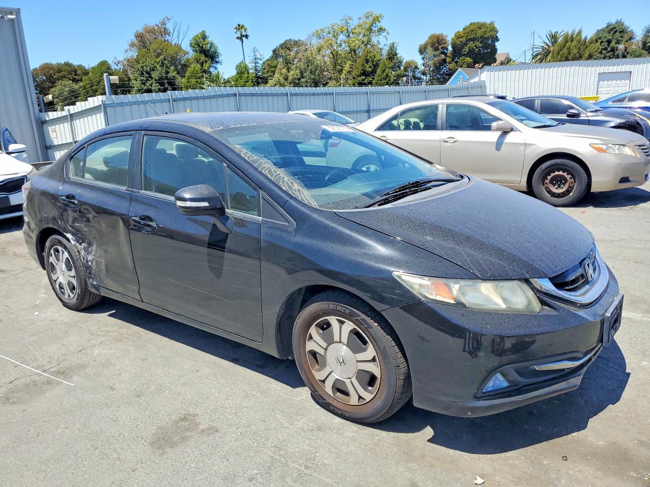2013 Honda Civic Hybrid Black vin: 19XFB4F28DE201856