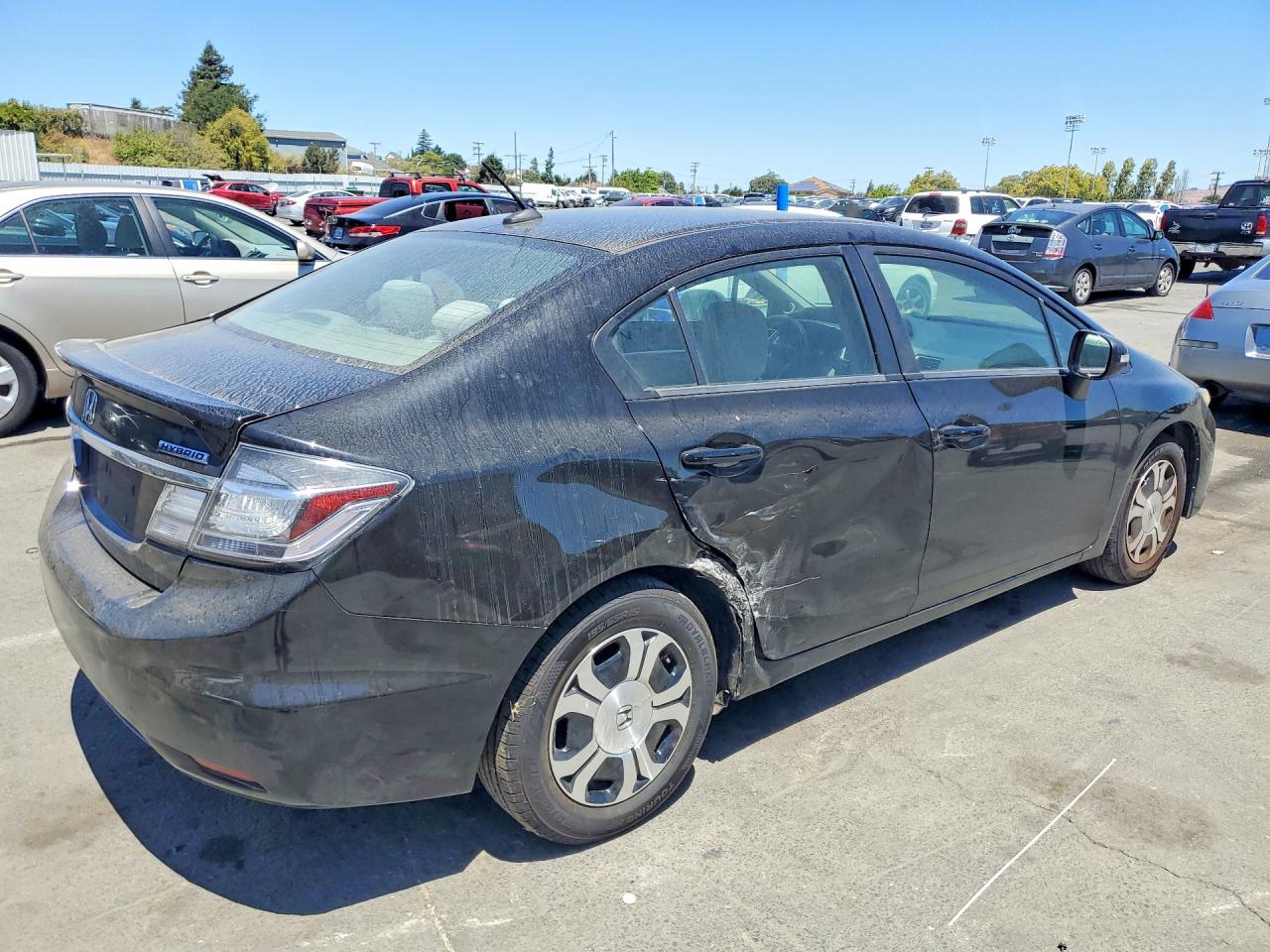 2013 Honda Civic Hybrid Black vin: 19XFB4F28DE201856