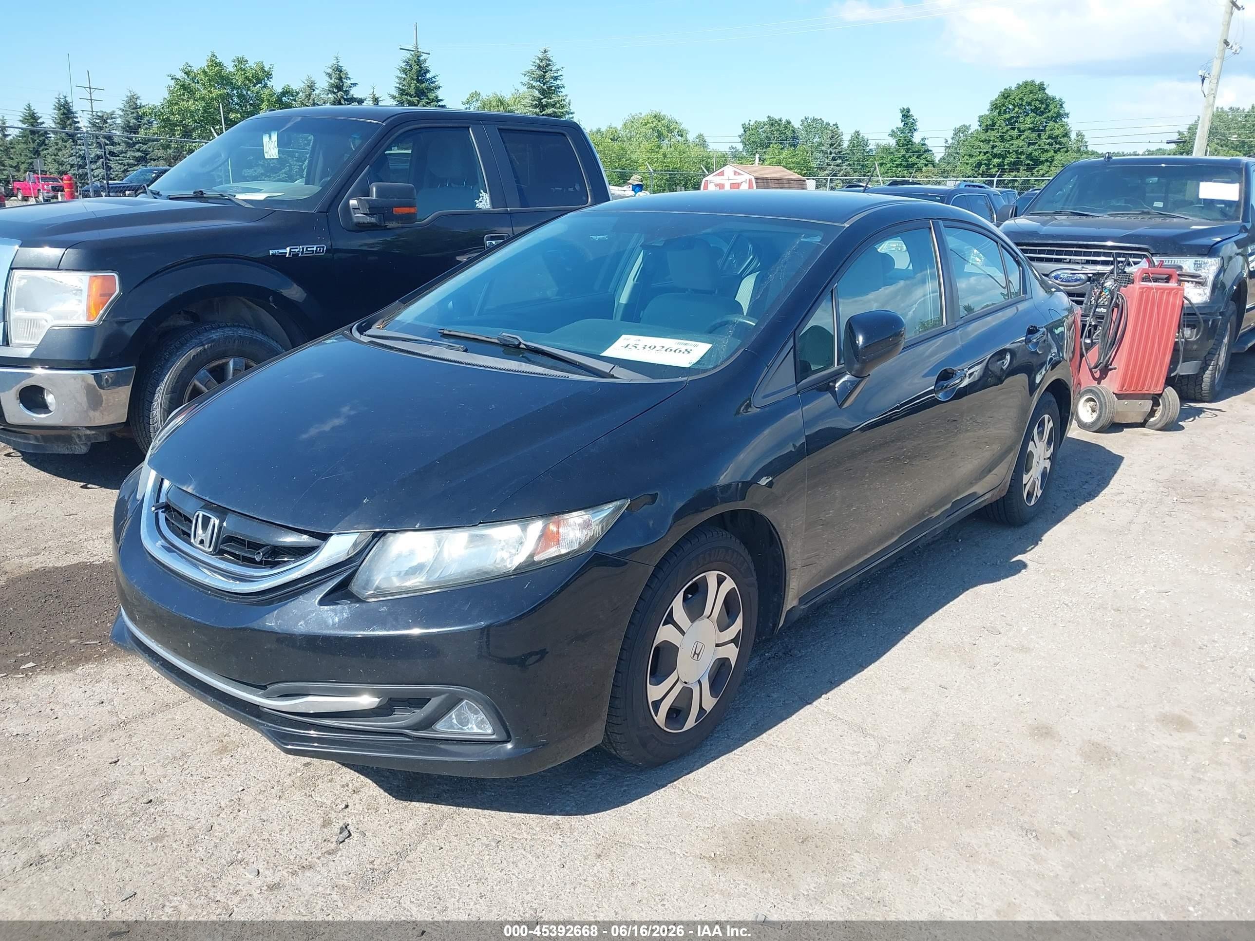 2014 Honda Civic Hybrid   Black vin: 19XFB4F28EE001433