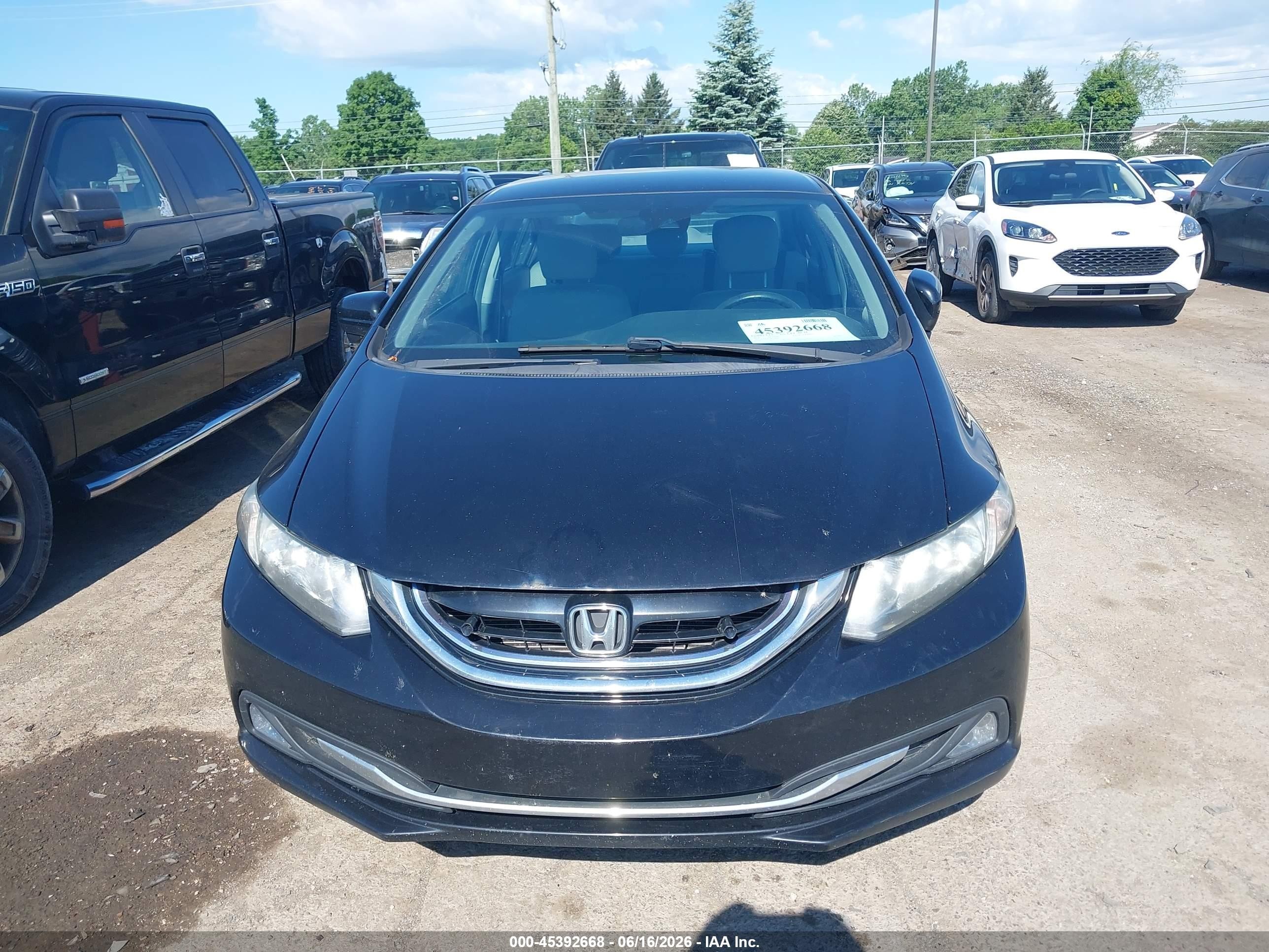 2014 Honda Civic Hybrid   Black vin: 19XFB4F28EE001433