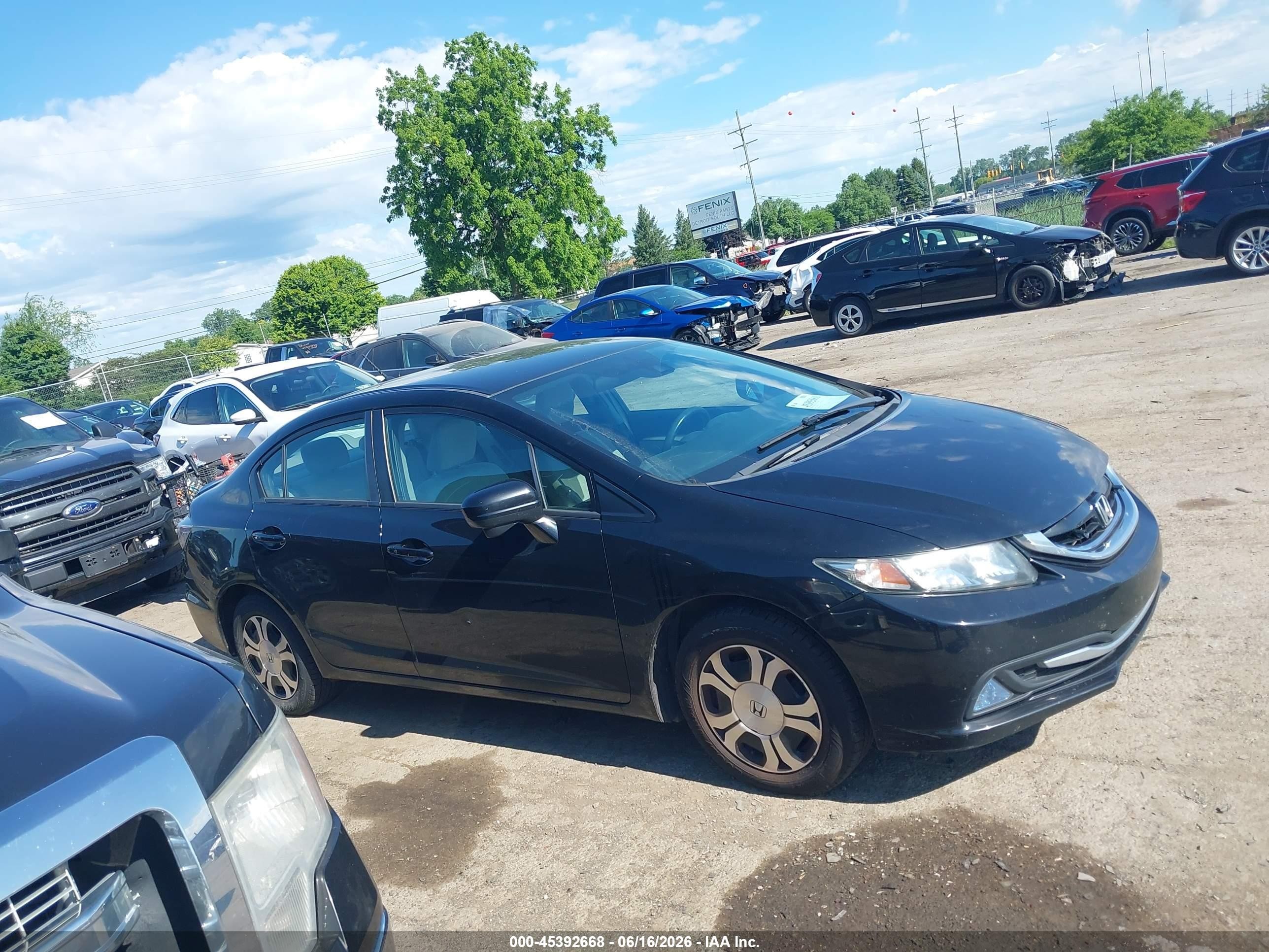 2014 Honda Civic Hybrid   Black vin: 19XFB4F28EE001433