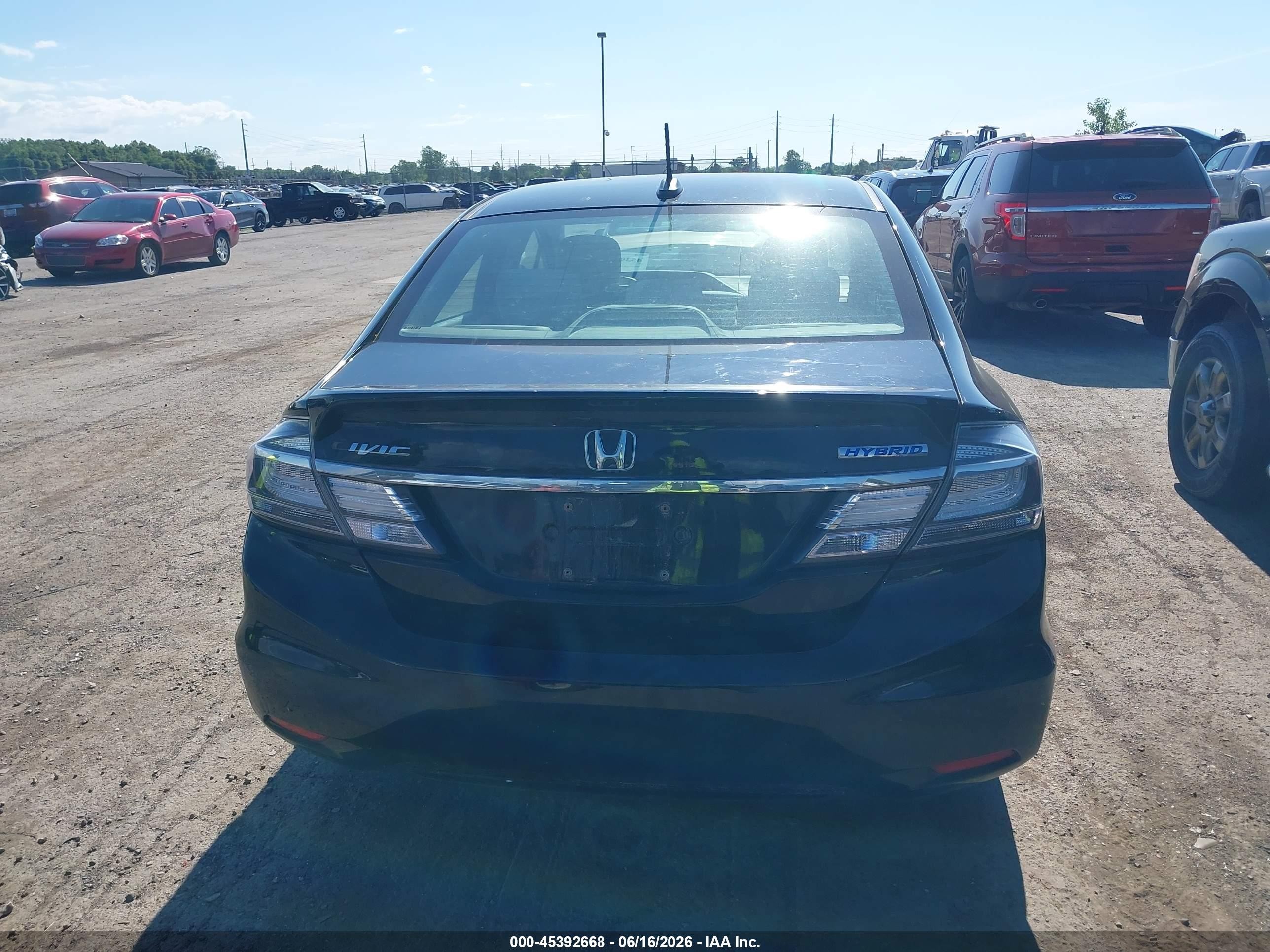 2014 Honda Civic Hybrid   Black vin: 19XFB4F28EE001433