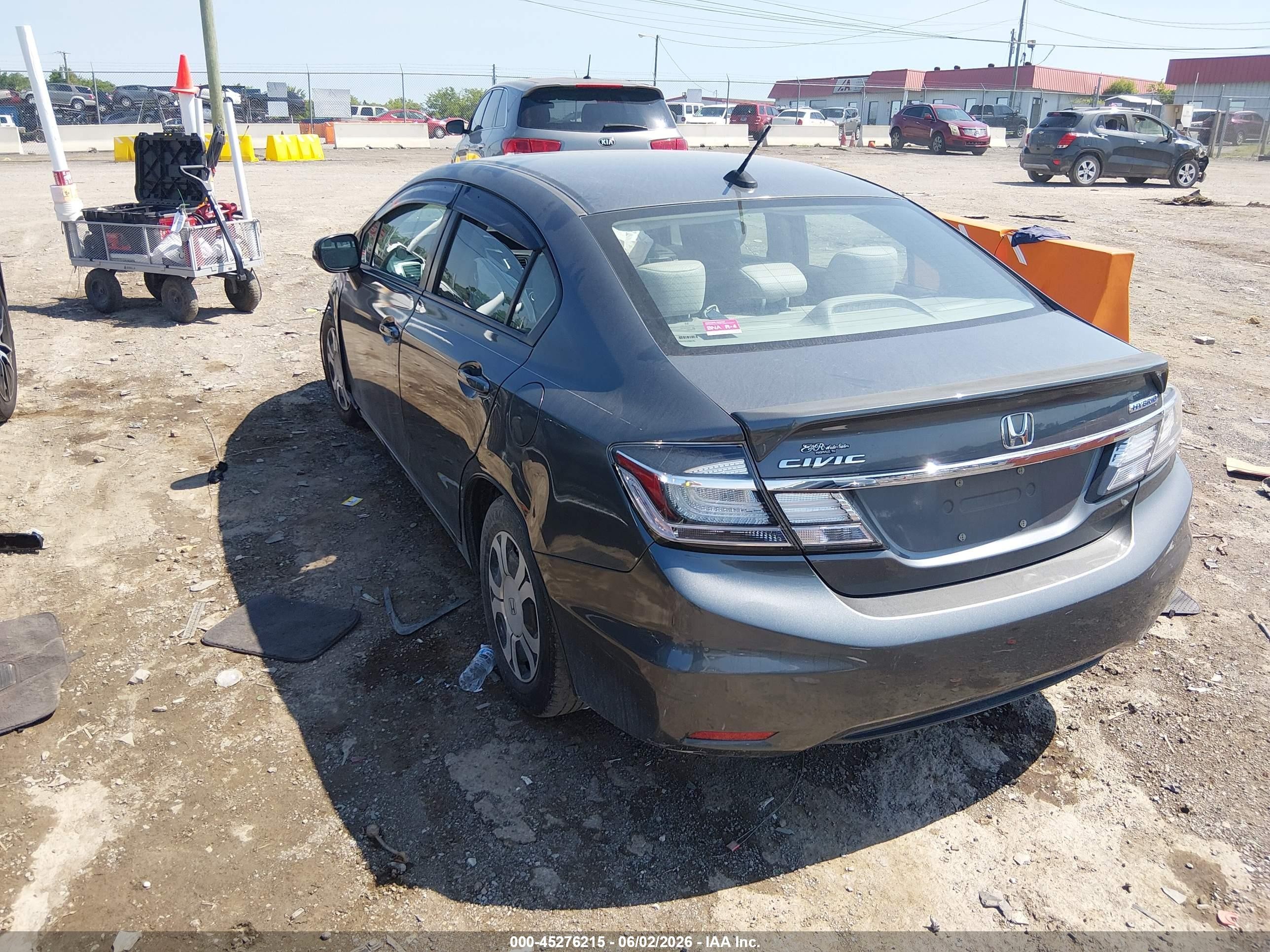 2013 Honda Civic Hybrid   Серый vin: 19XFB4F29DE001844
