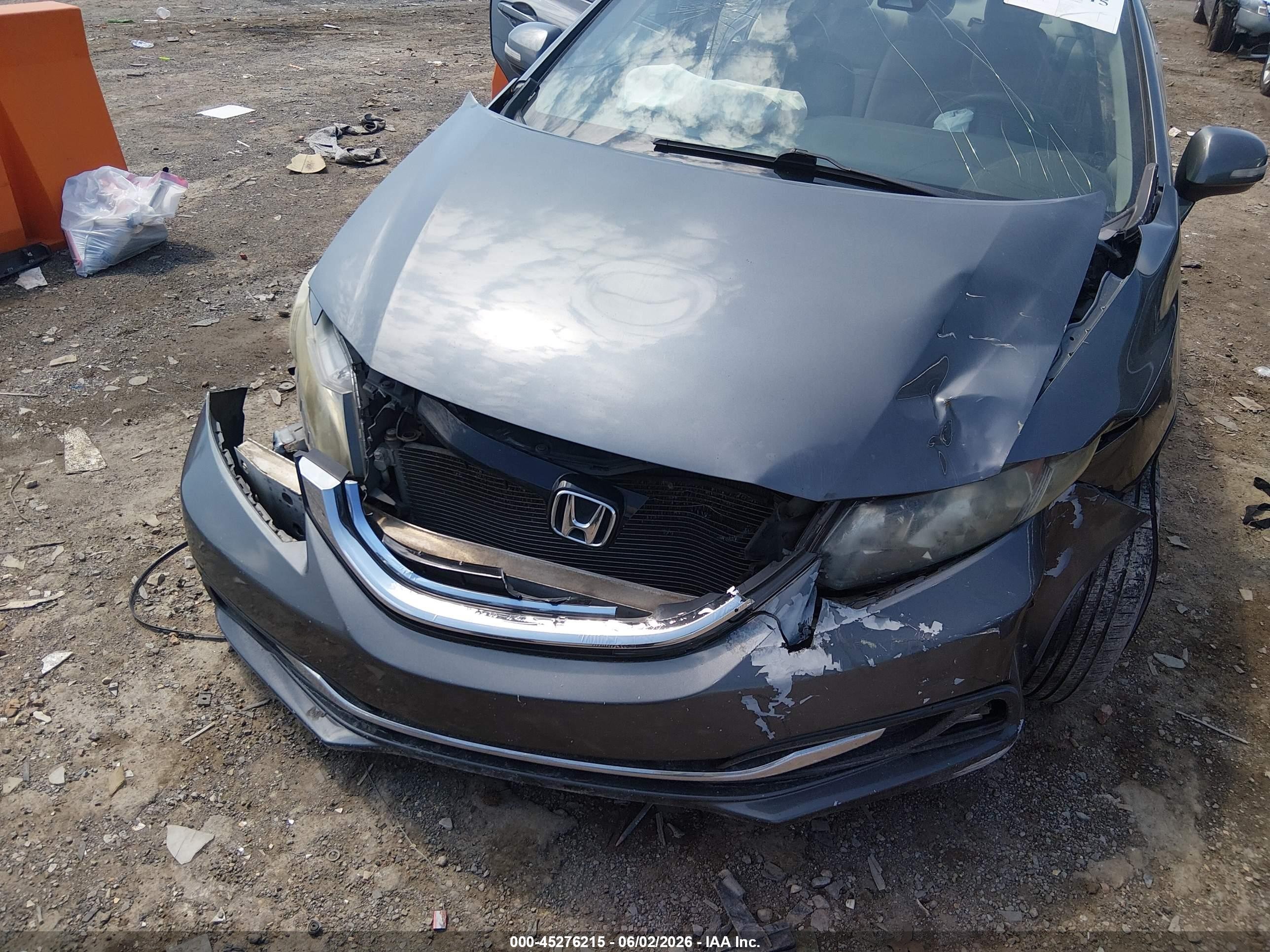 2013 Honda Civic Hybrid   Серый vin: 19XFB4F29DE001844