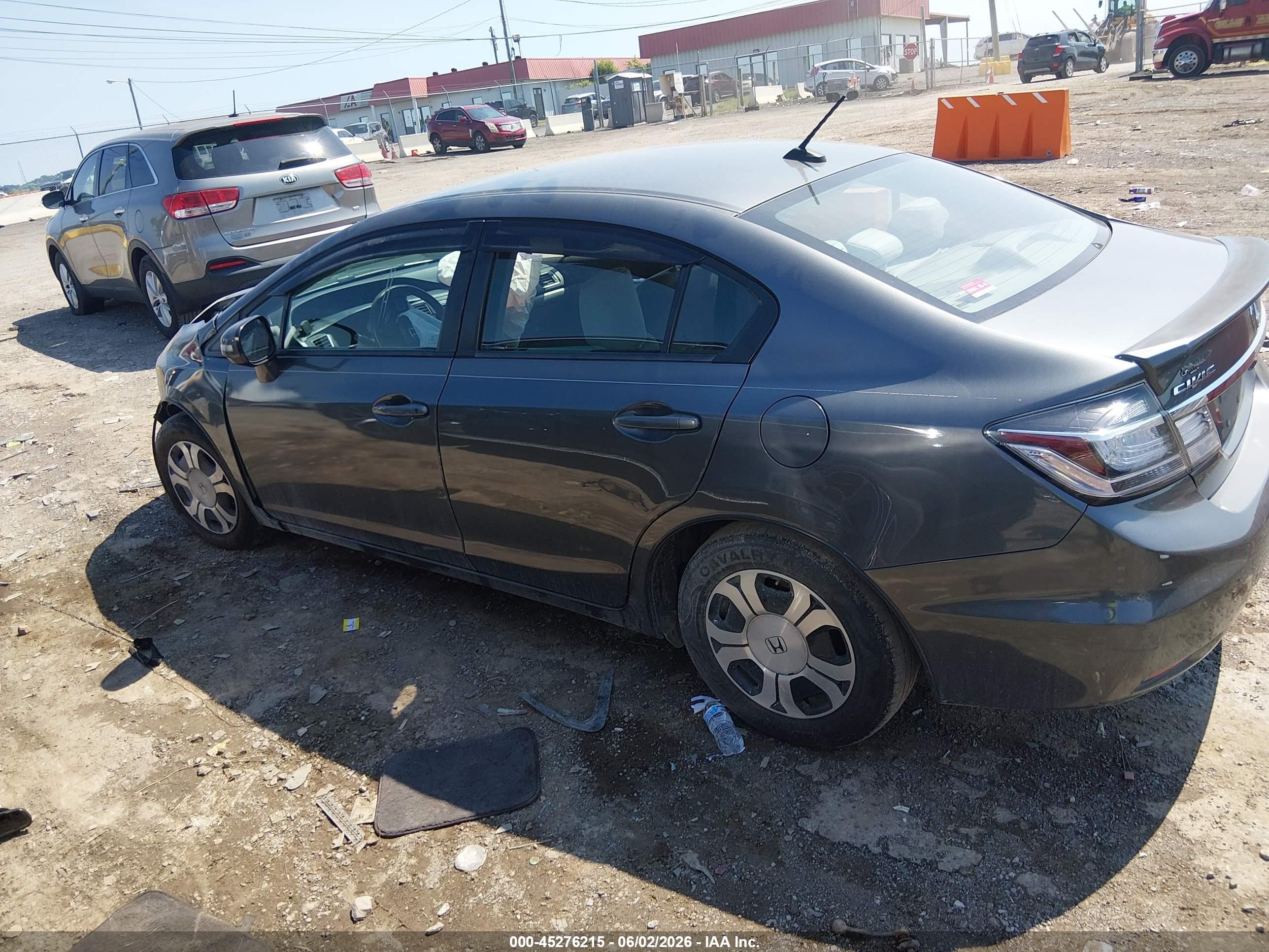 2013 Honda Civic Hybrid   Серый vin: 19XFB4F29DE001844