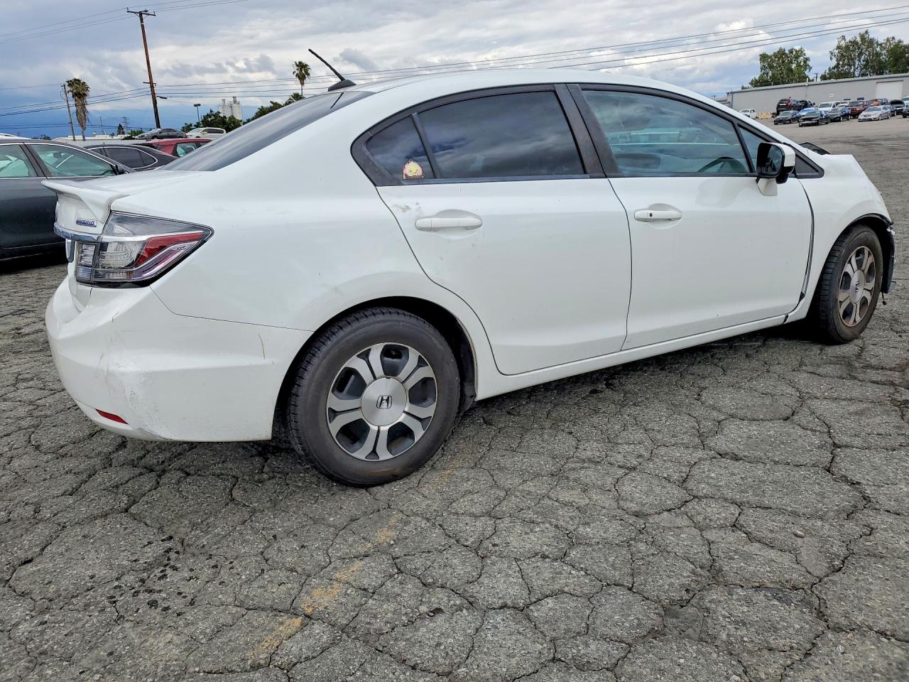 2014 Honda Civic Hybrid White vin: 19XFB4F29EE200992