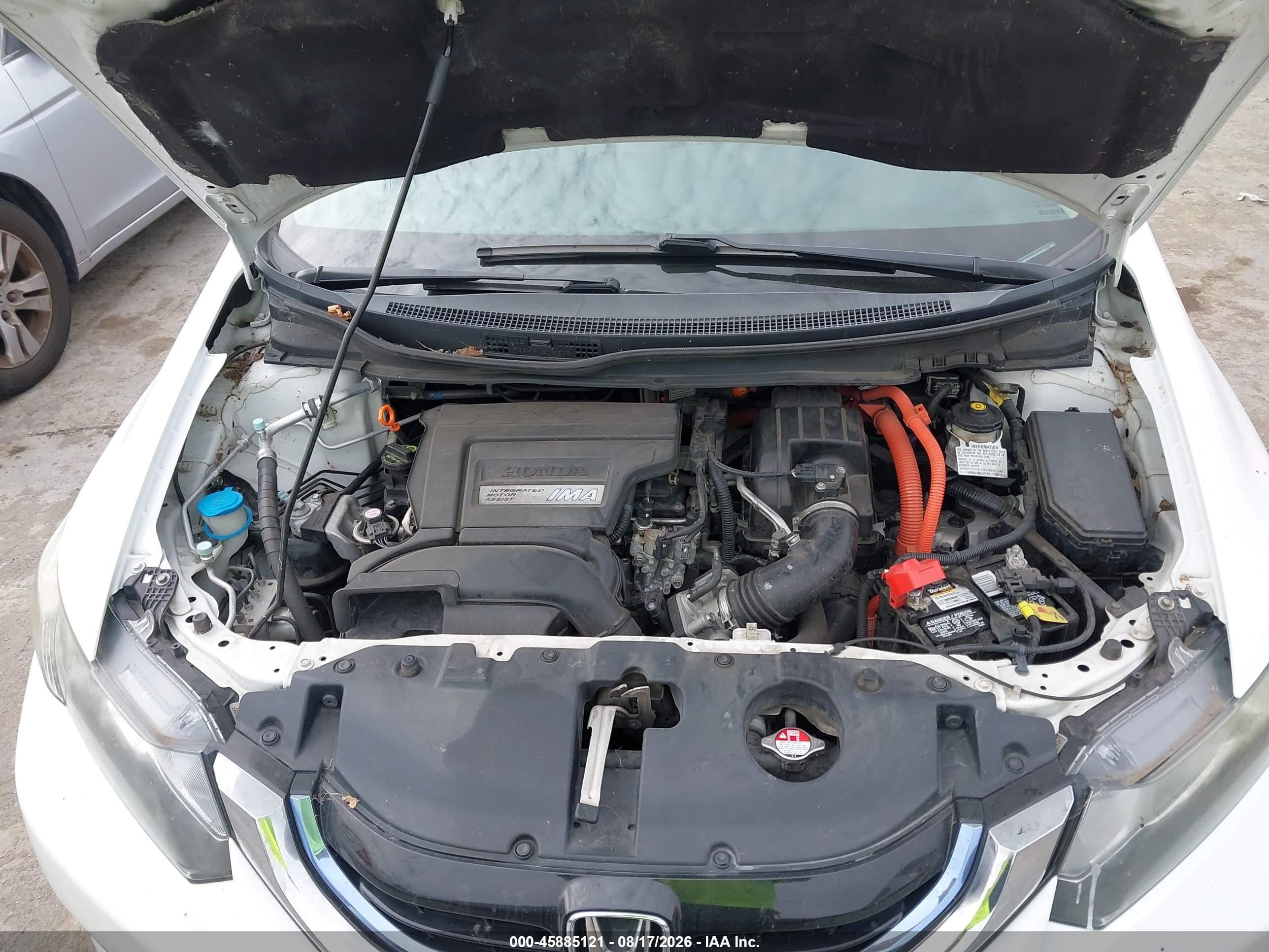 2015 Honda Civic Hybrid   White vin: 19XFB4F29FE200847