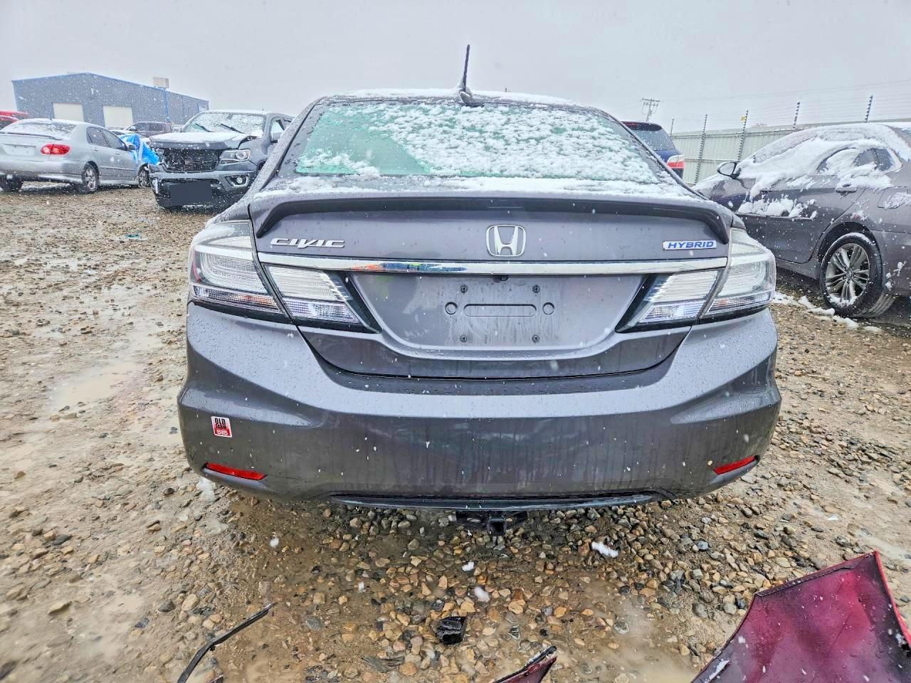 2015 Honda Civic Hybrid Black vin: 19XFB4F29FE201173