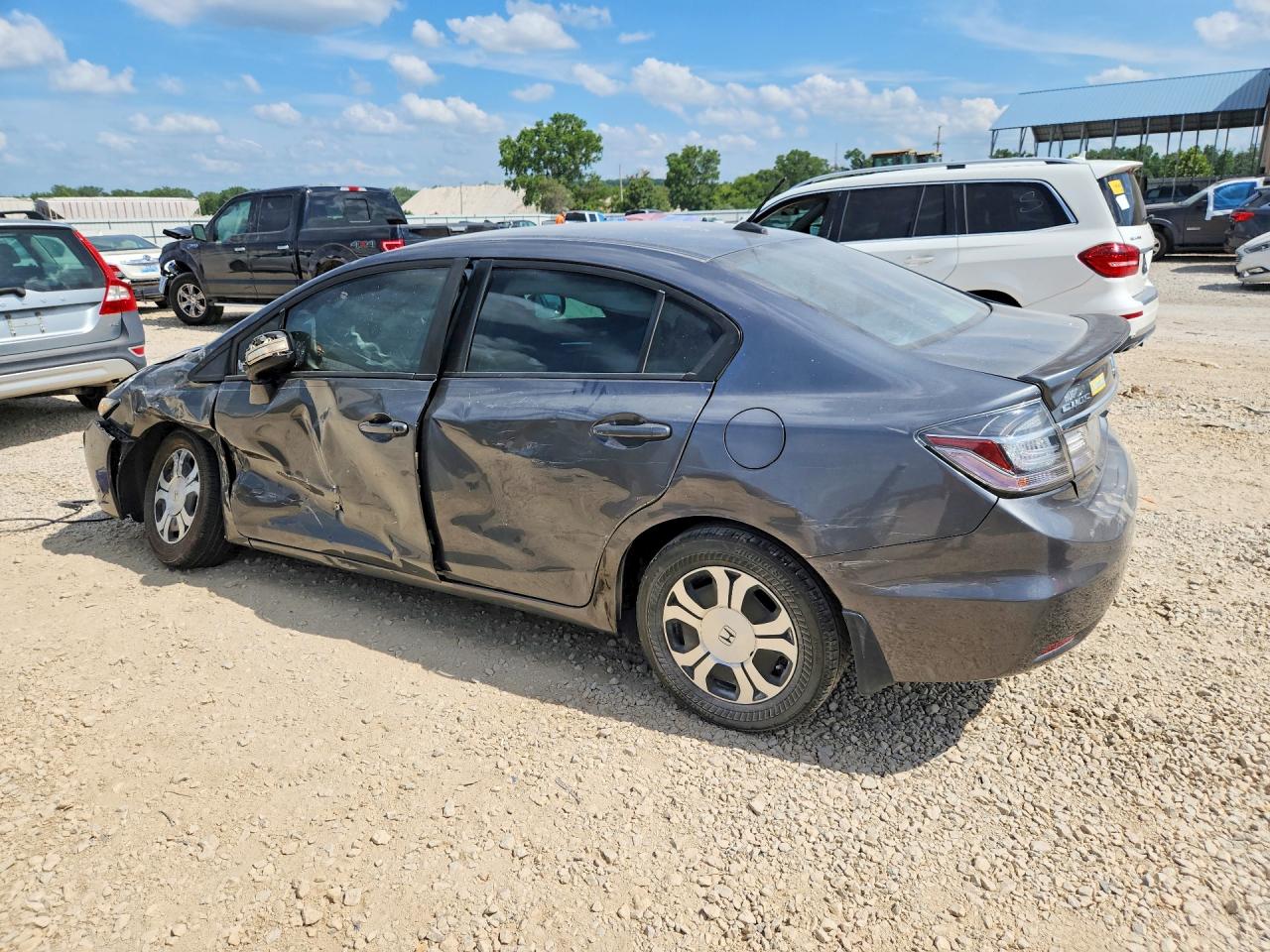 2013 Honda Civic Hybrid L Gray vin: 19XFB4F30DE002874