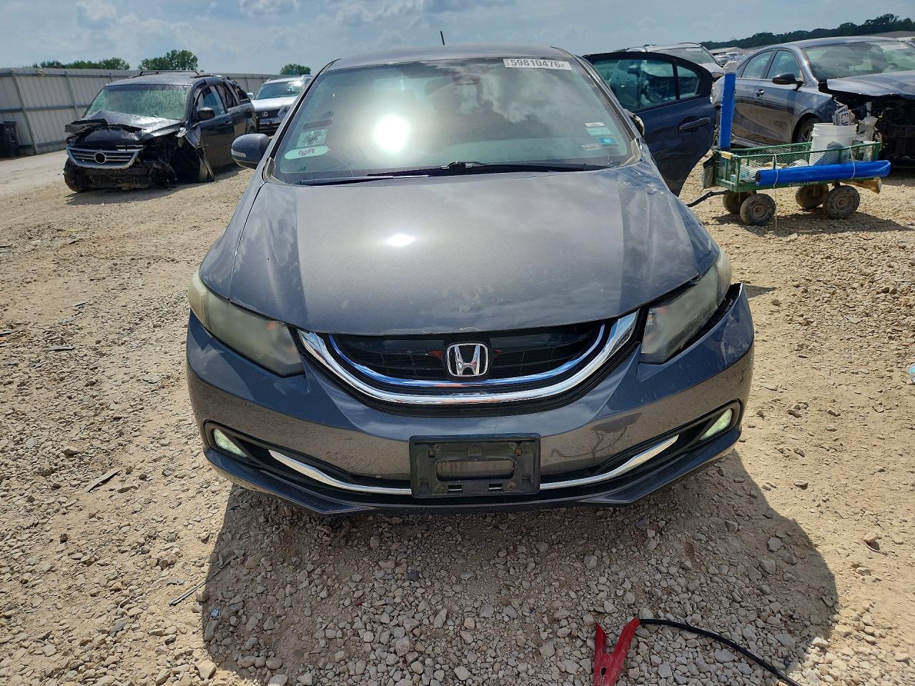 2013 Honda Civic Hybrid L Gray vin: 19XFB4F30DE002874