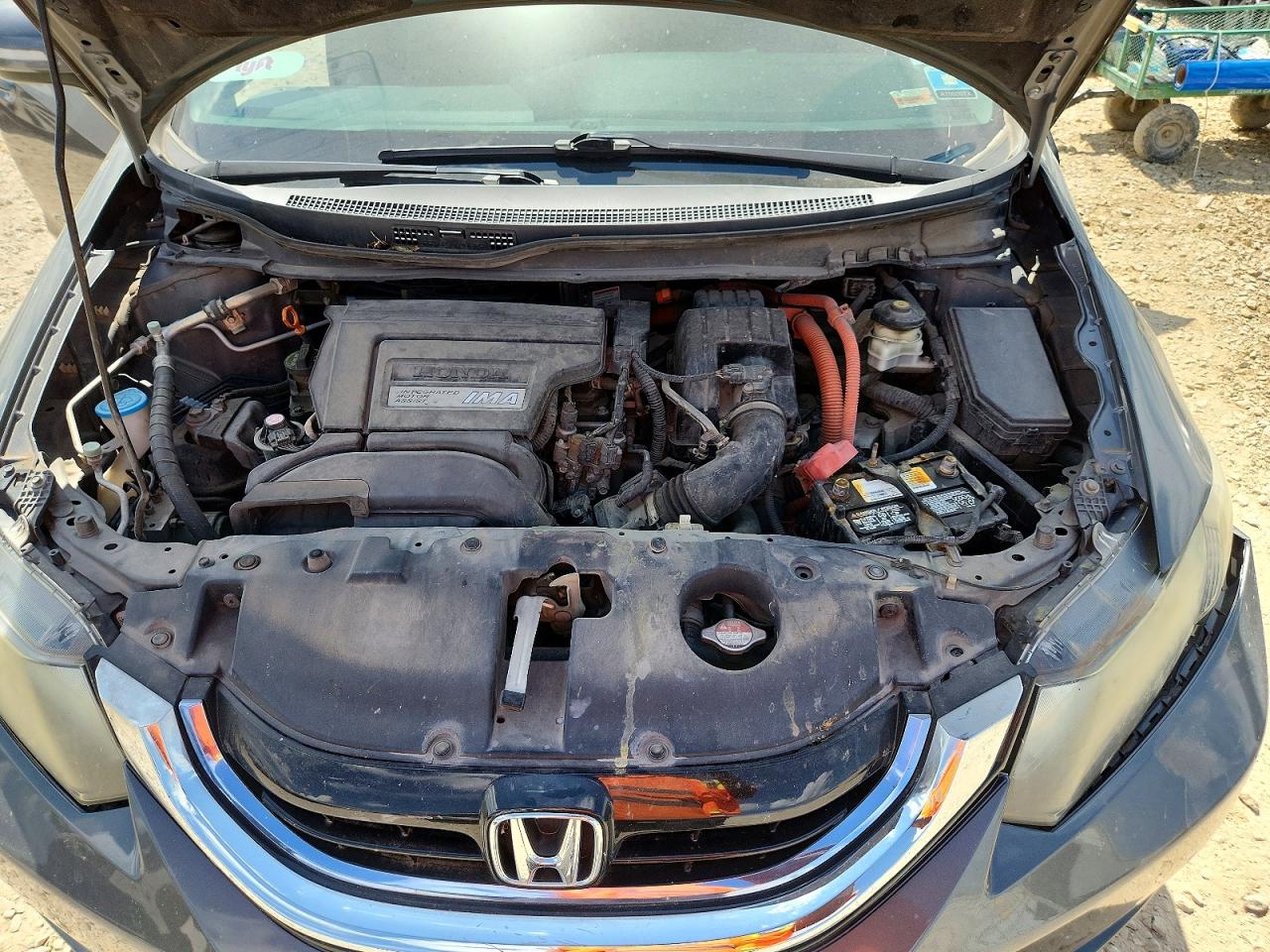 2013 Honda Civic Hybrid L Gray vin: 19XFB4F30DE002874