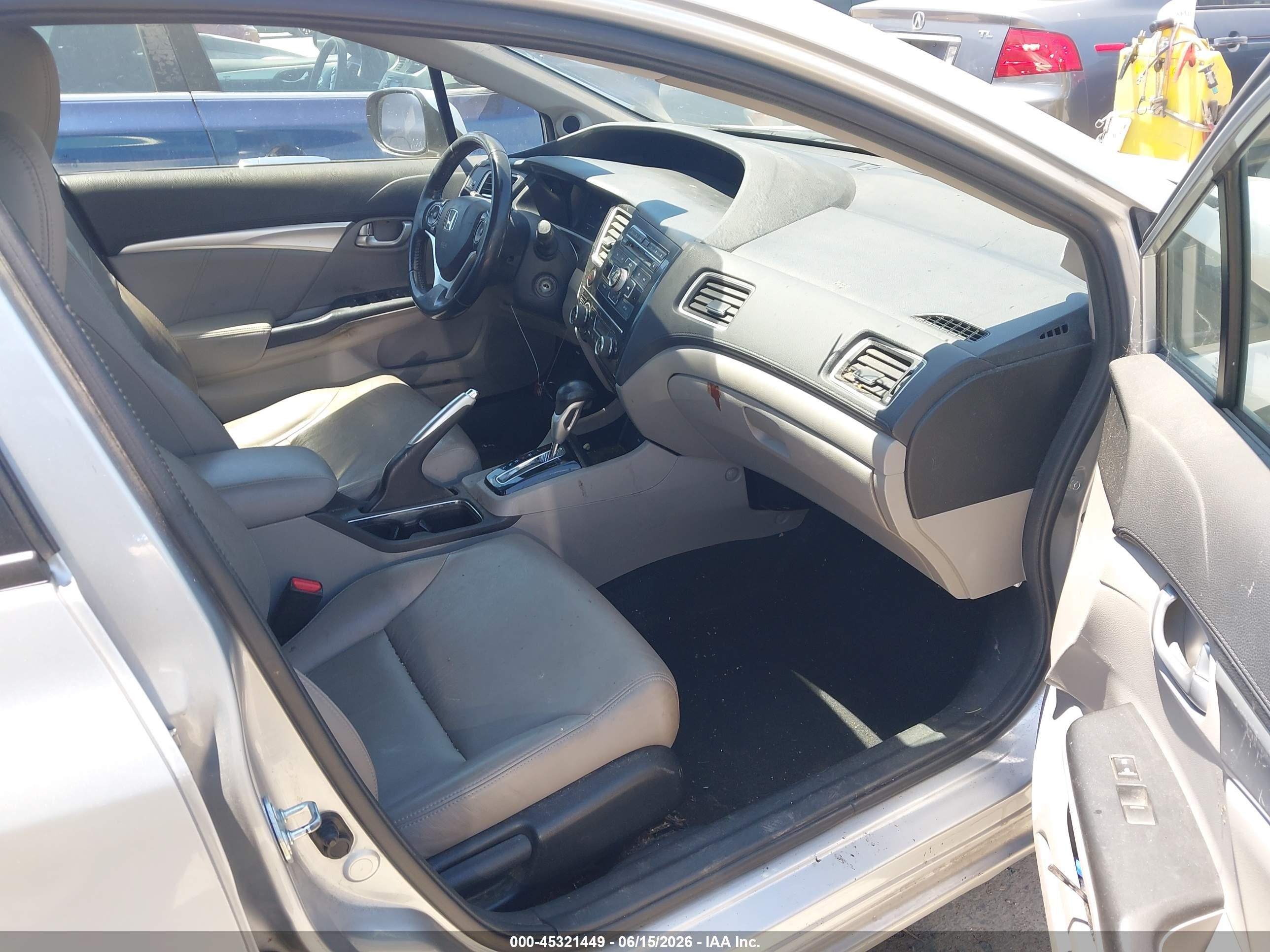 2013 Honda Civic Hybrid   Gray vin: 19XFB4F30DE201987