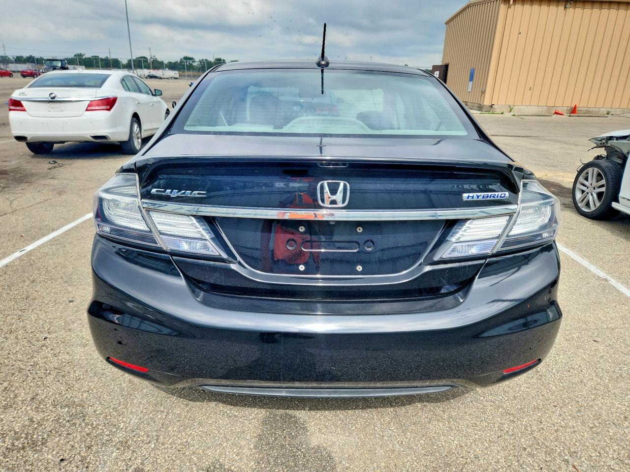 2015 Honda Civic Hybrid L Black vin: 19XFB4F30FE000576