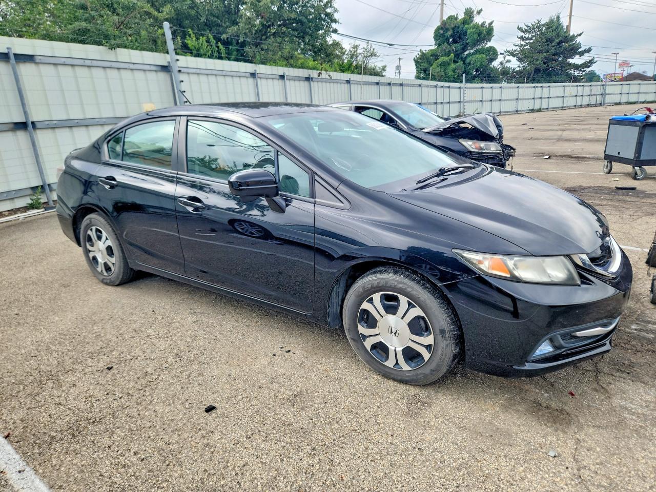 2015 Honda Civic Hybrid L Black vin: 19XFB4F30FE000576