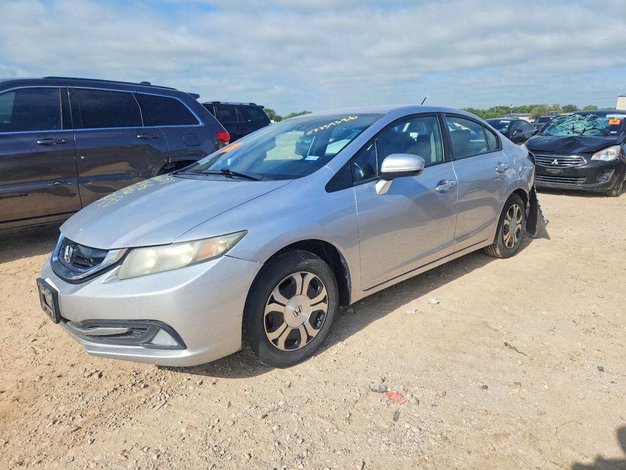 2015 Honda Civic Hybrid L Серебряный vin: 19XFB4F30FE001646