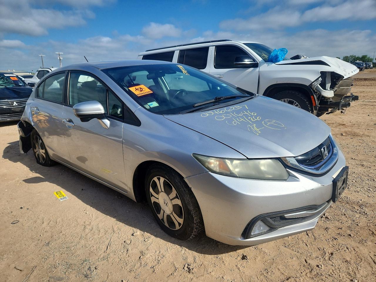 2015 Honda Civic Hybrid L Серебряный vin: 19XFB4F30FE001646