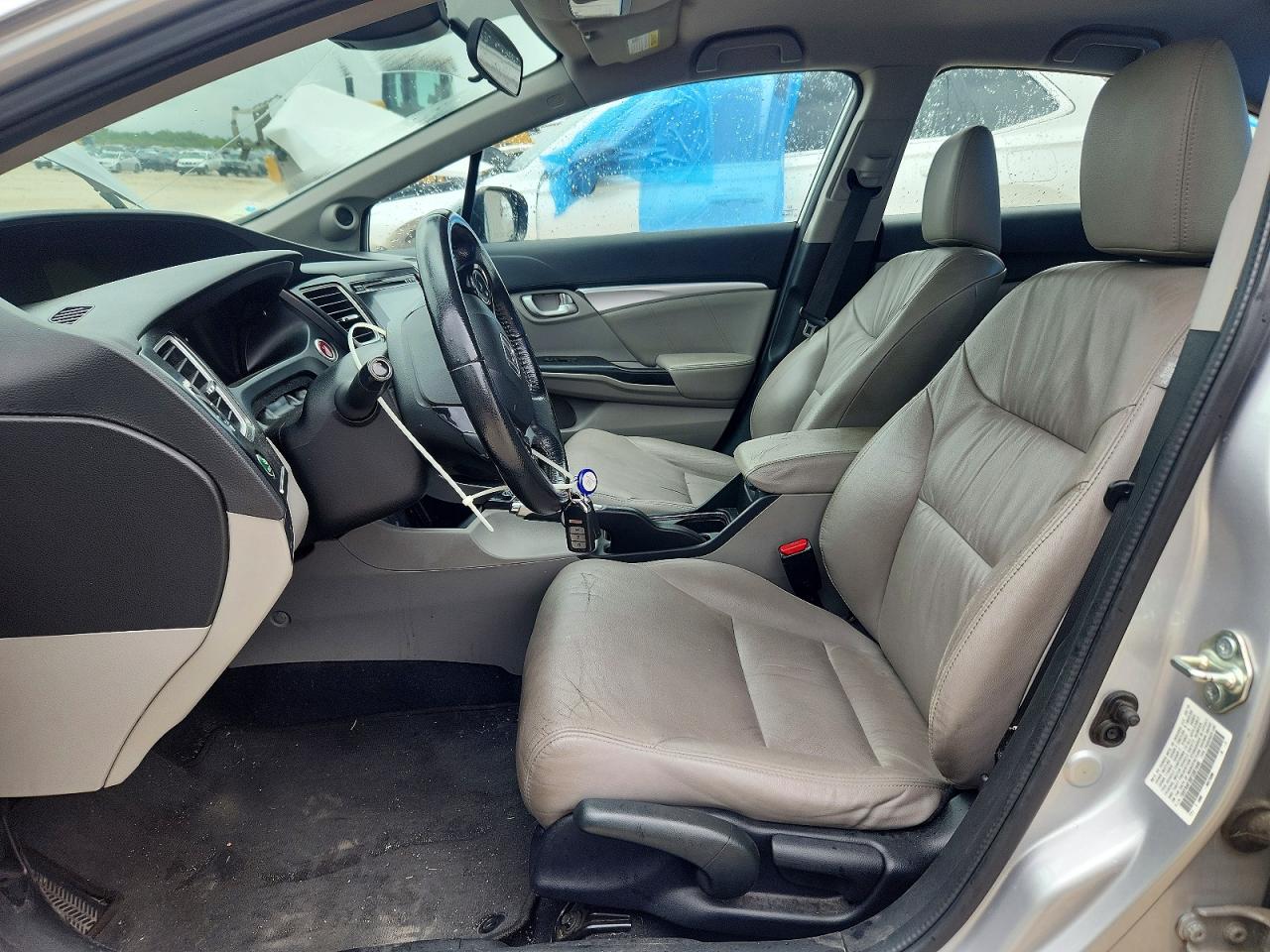 2015 Honda Civic Hybrid L Серебряный vin: 19XFB4F30FE001646