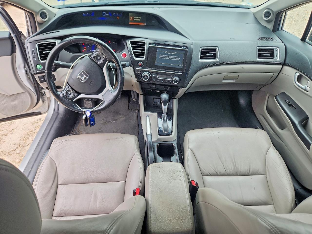 2015 Honda Civic Hybrid L Серебряный vin: 19XFB4F30FE001646