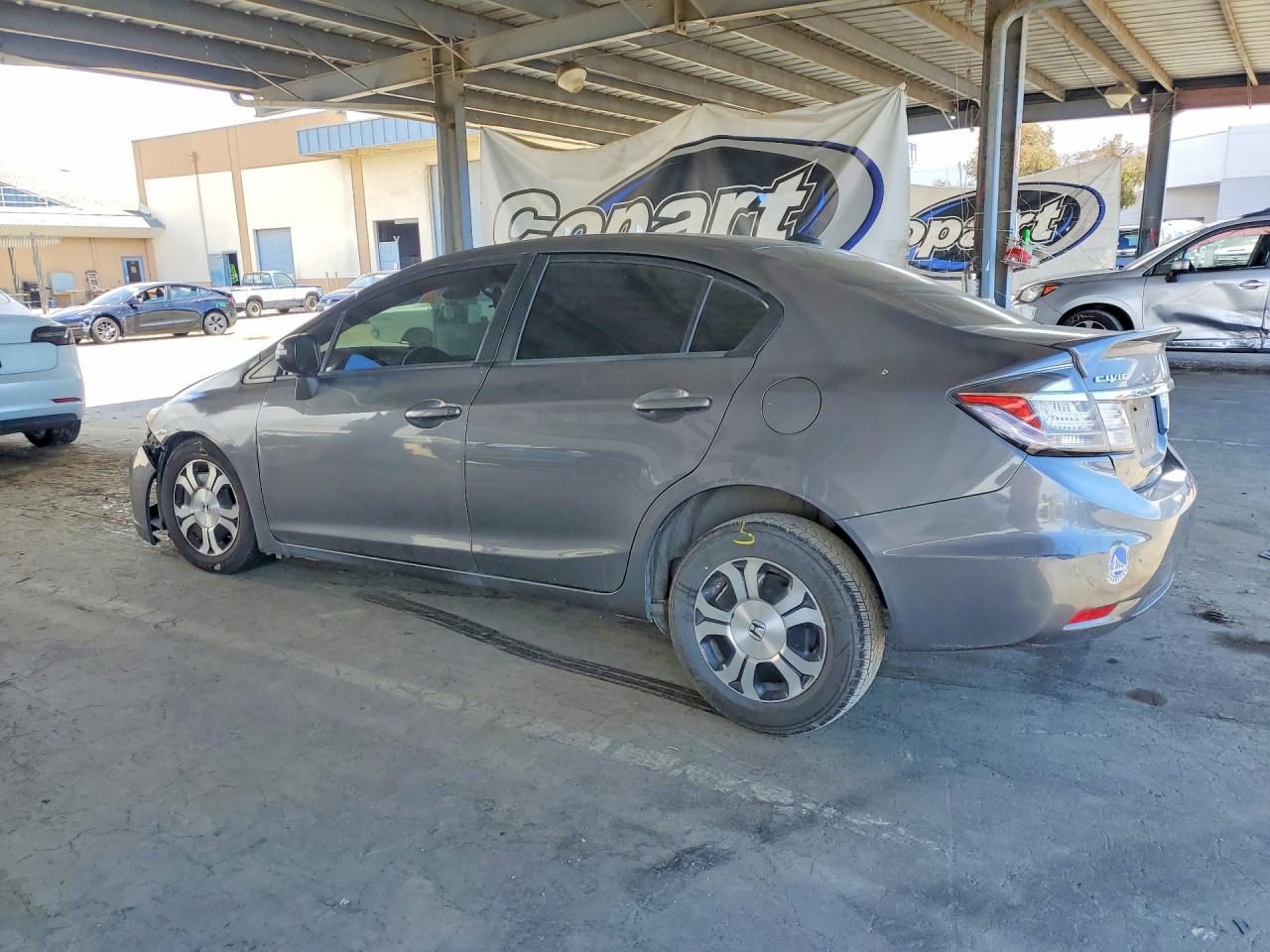 2013 Honda Civic Hybrid L Gray vin: 19XFB4F31DE200301