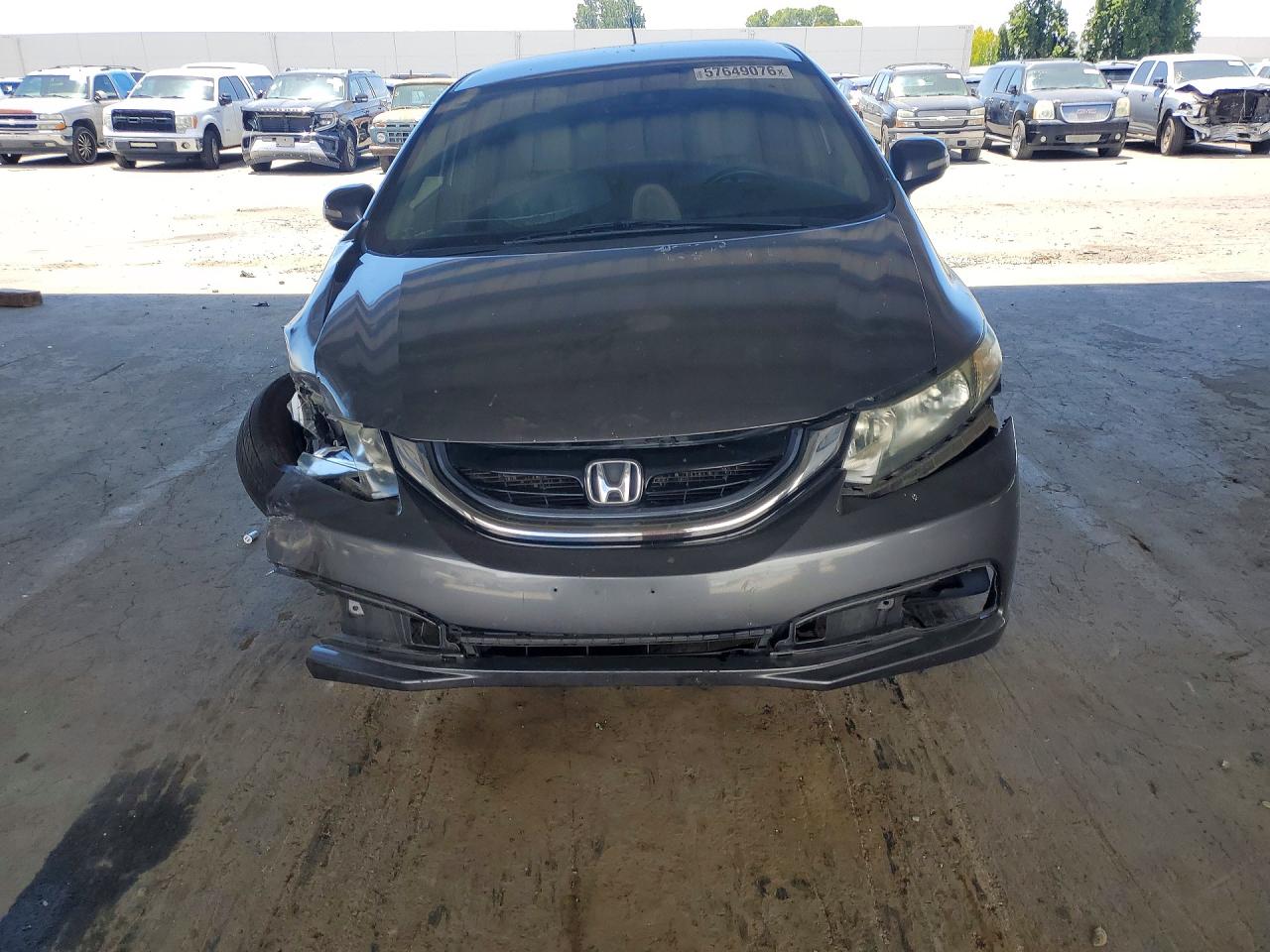 2013 Honda Civic Hybrid L Gray vin: 19XFB4F31DE200301