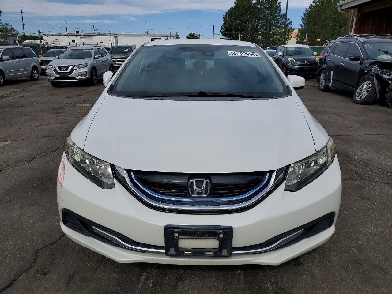 2014 Honda Civic Hybrid L White vin: 19XFB4F31EE001332